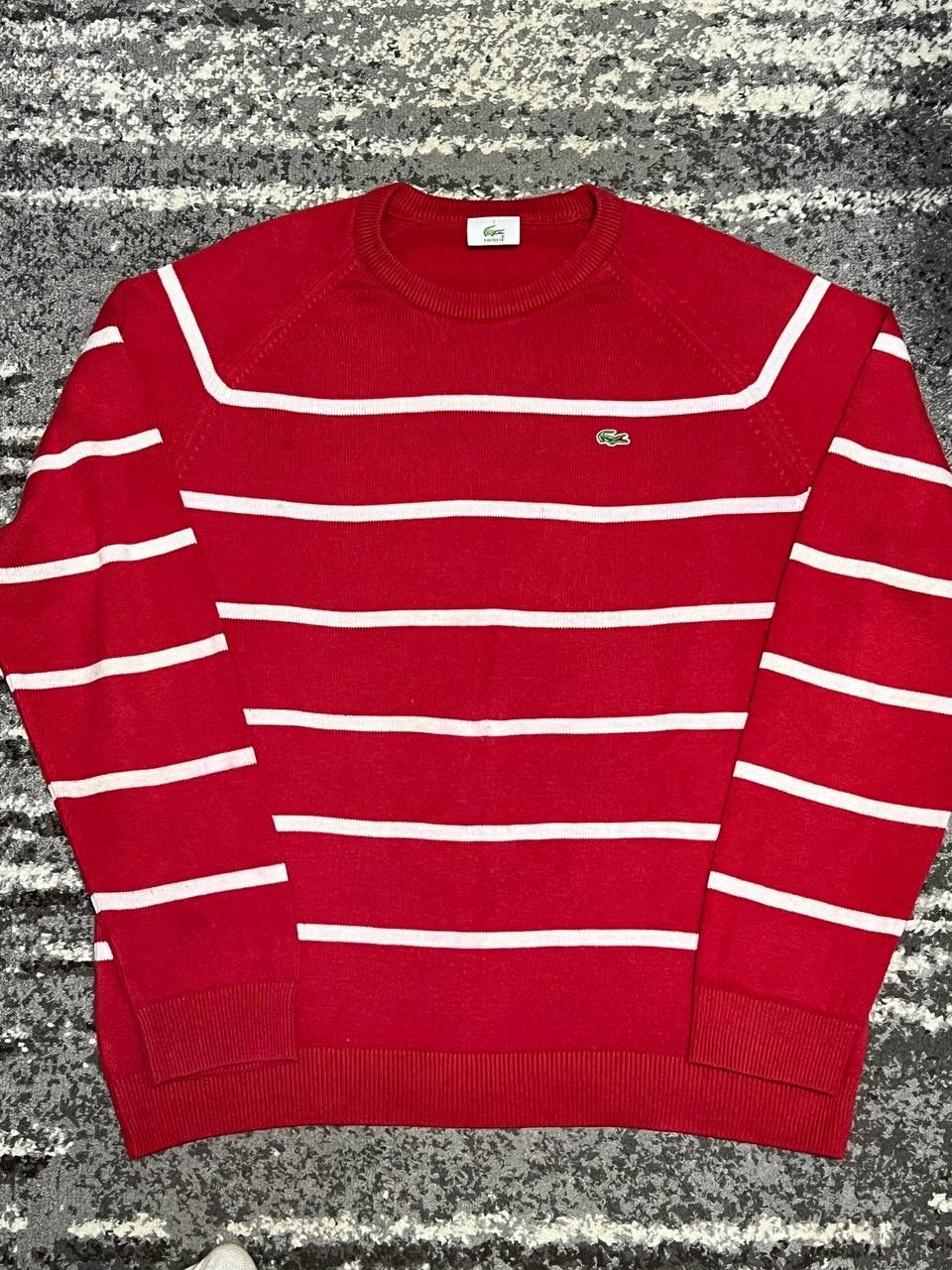 Pre-owned Lacoste X Vintage Lacoste Vintage Old Money Sweater In Red