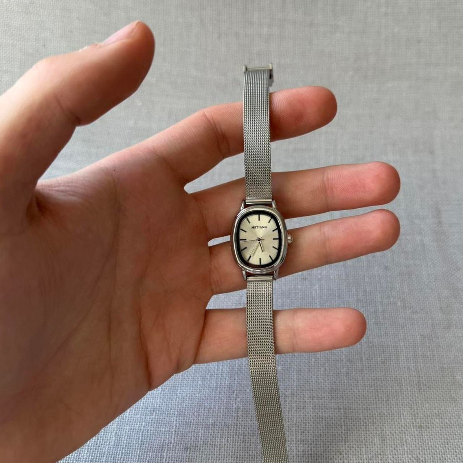Other Elegant silver vintage style watch MENS2 Size ONE SIZE - 4 Thumbnail