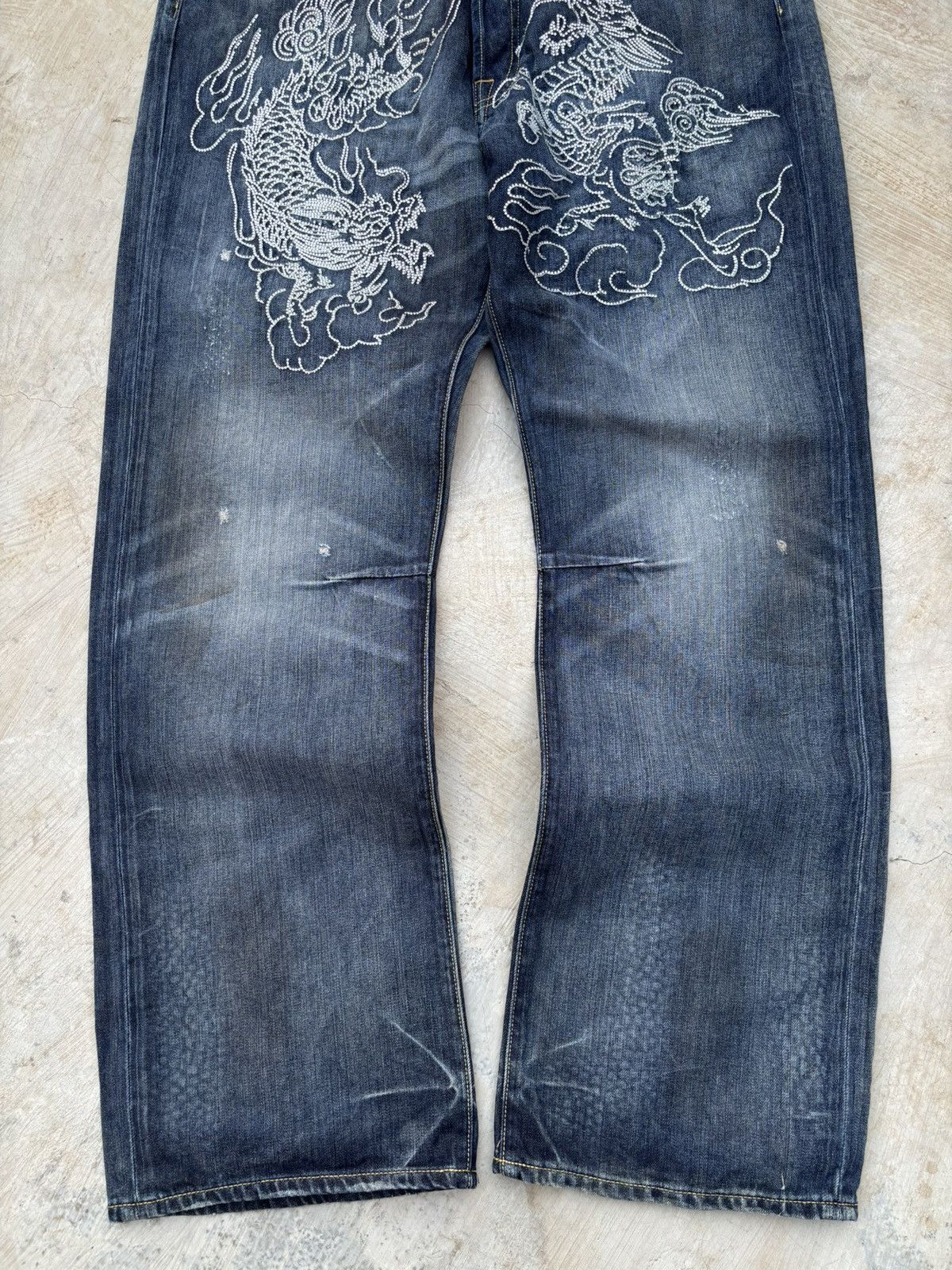 Ed Hardy Vintage 00s Edhardy Studded spellout Jeans Size US 40 / EU 56 - 4 Thumbnail