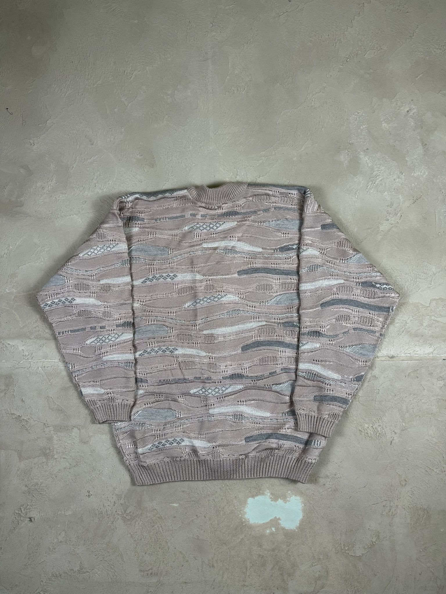 Vintage 80s Vintage 3D Cable Boxy Cardigan Sweater Size US L / EU 52-54 / 3 - 8 Thumbnail