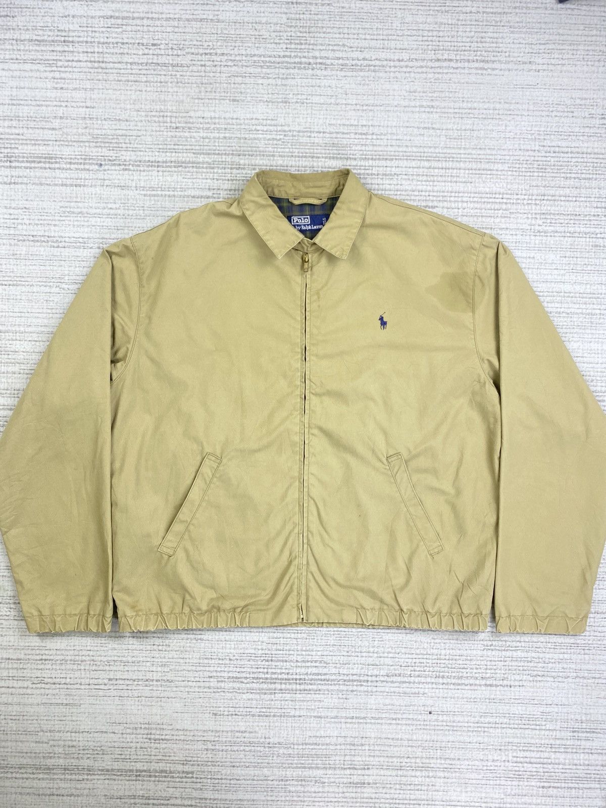 Polo Ralph Lauren × Ralph Lauren × Vintage Vtg 90s Polo Ralph Lauren Embroidery Logo Inner Plaid Jacket Size US L / EU 52-54 / 3 - 1 Thumbnail