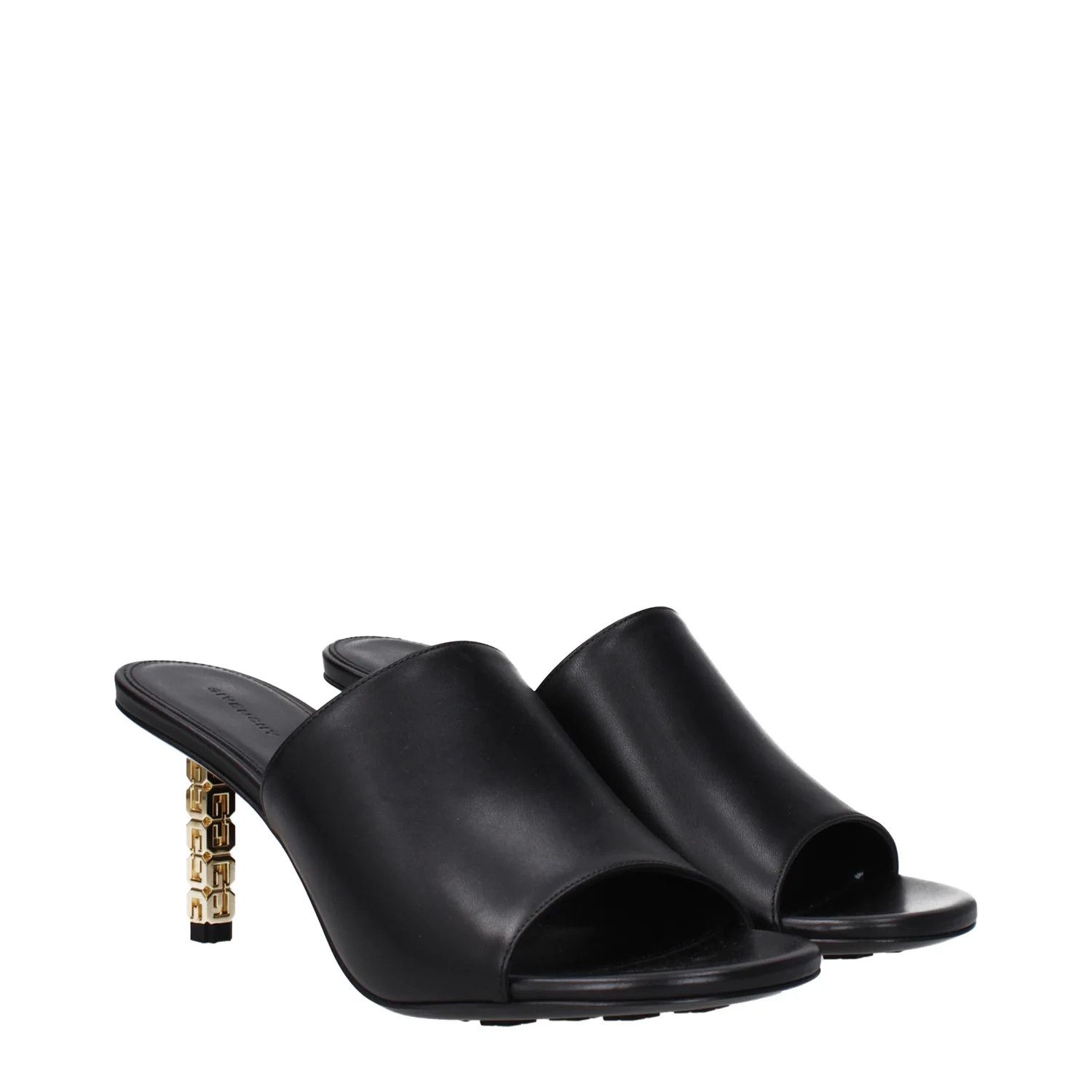 Givenchy ob1o1e1124 Leather Sandals in Black Size US 7.5 / IT 37.5 - 2 Thumbnail