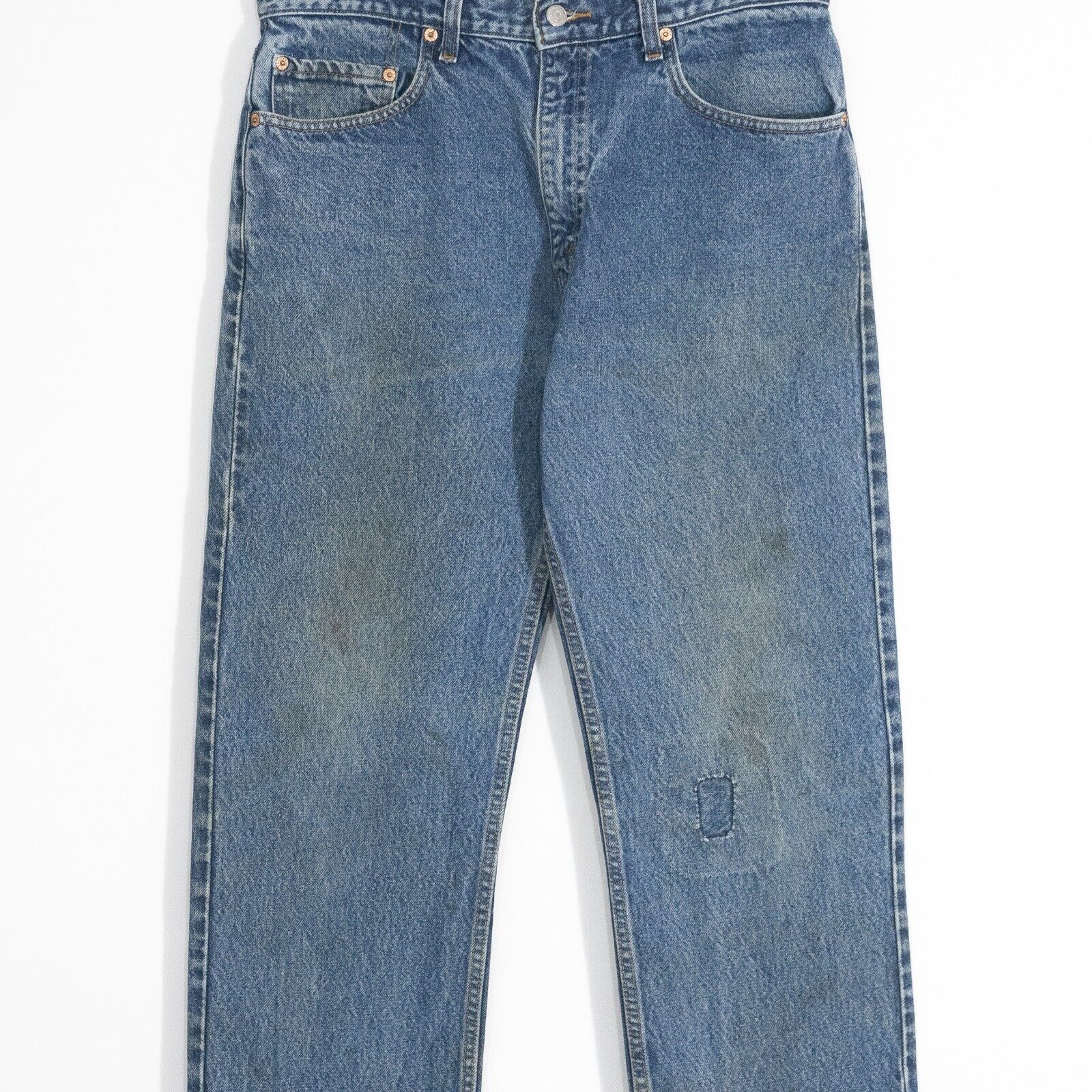 Levi's Vintage 90s Levis 505 Jeans 33x32 Faded Distressed Straight Size US 33 - 2 Thumbnail
