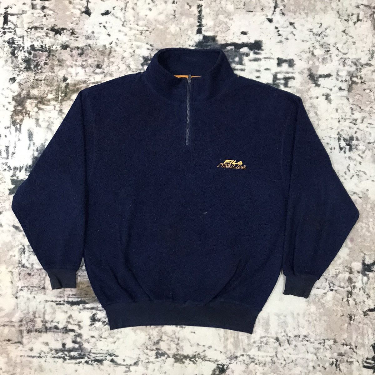 Fila Vintage Fila Italia Embroidery Spellout Halfzipper Fleece Size US L / EU 52-54 / 3 - 1 Thumbnail