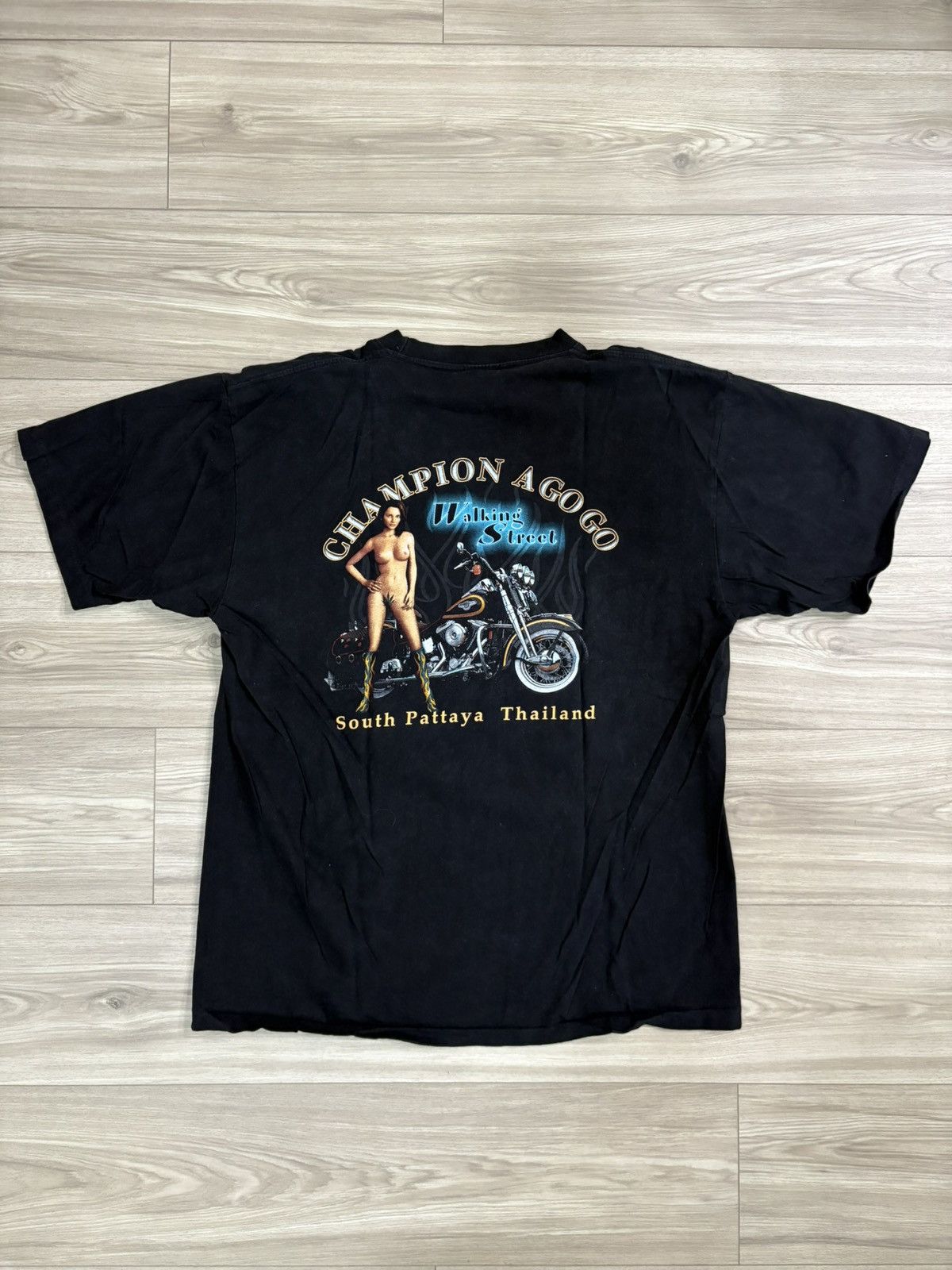 Harley Davidson Vintage flame eagle harley tee Size US XL / EU 56 / 4 - 5 Thumbnail