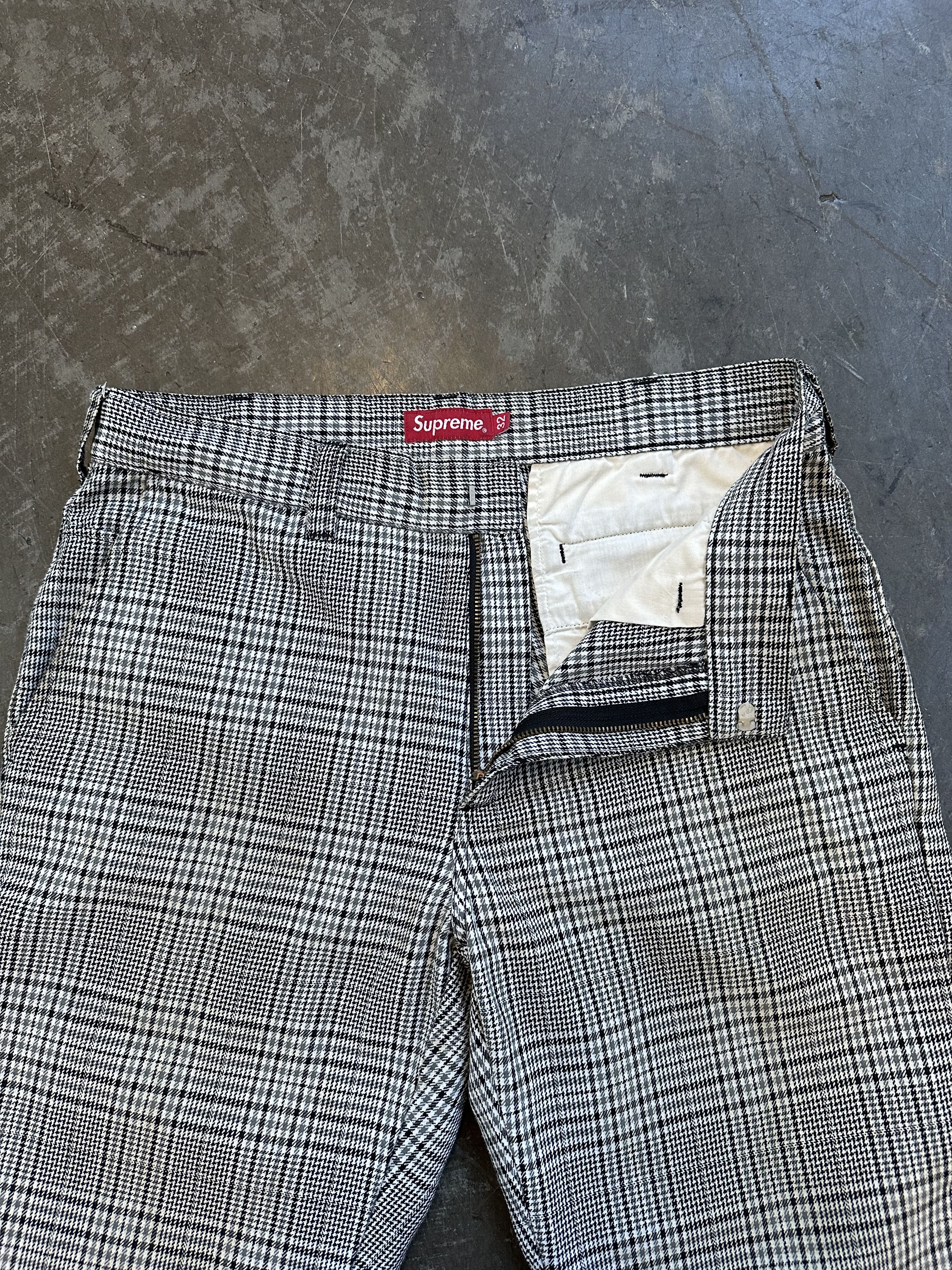 Supreme FINAL DROP Plaid Work Pants SS19 Size US 32 / EU 48 - 4 Thumbnail