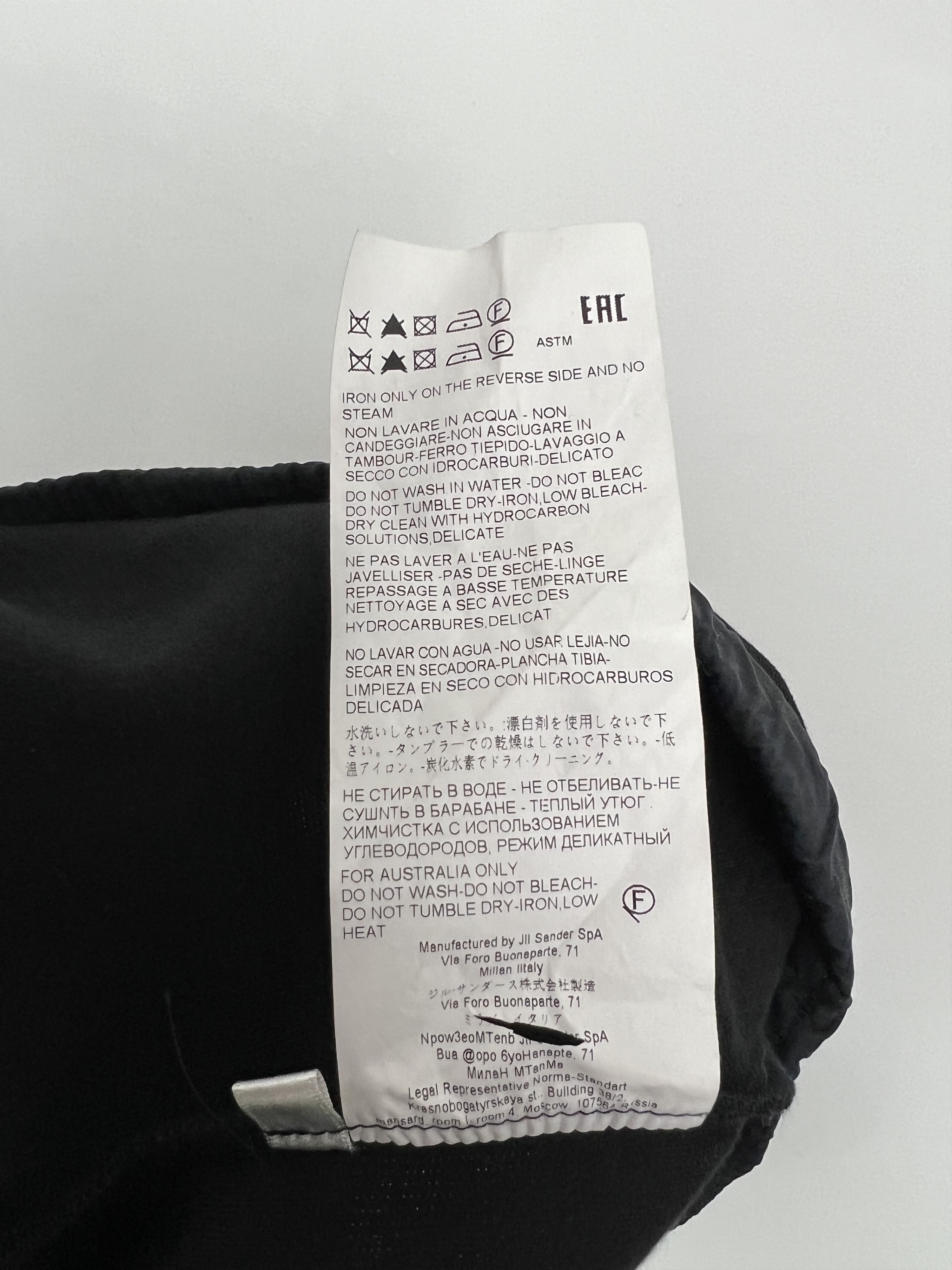 Jil Sander Jil Sander Black Cotton Cropped Hoodie Oversized Size XS / US 0-2 / IT 36-38 - 13 Thumbnail