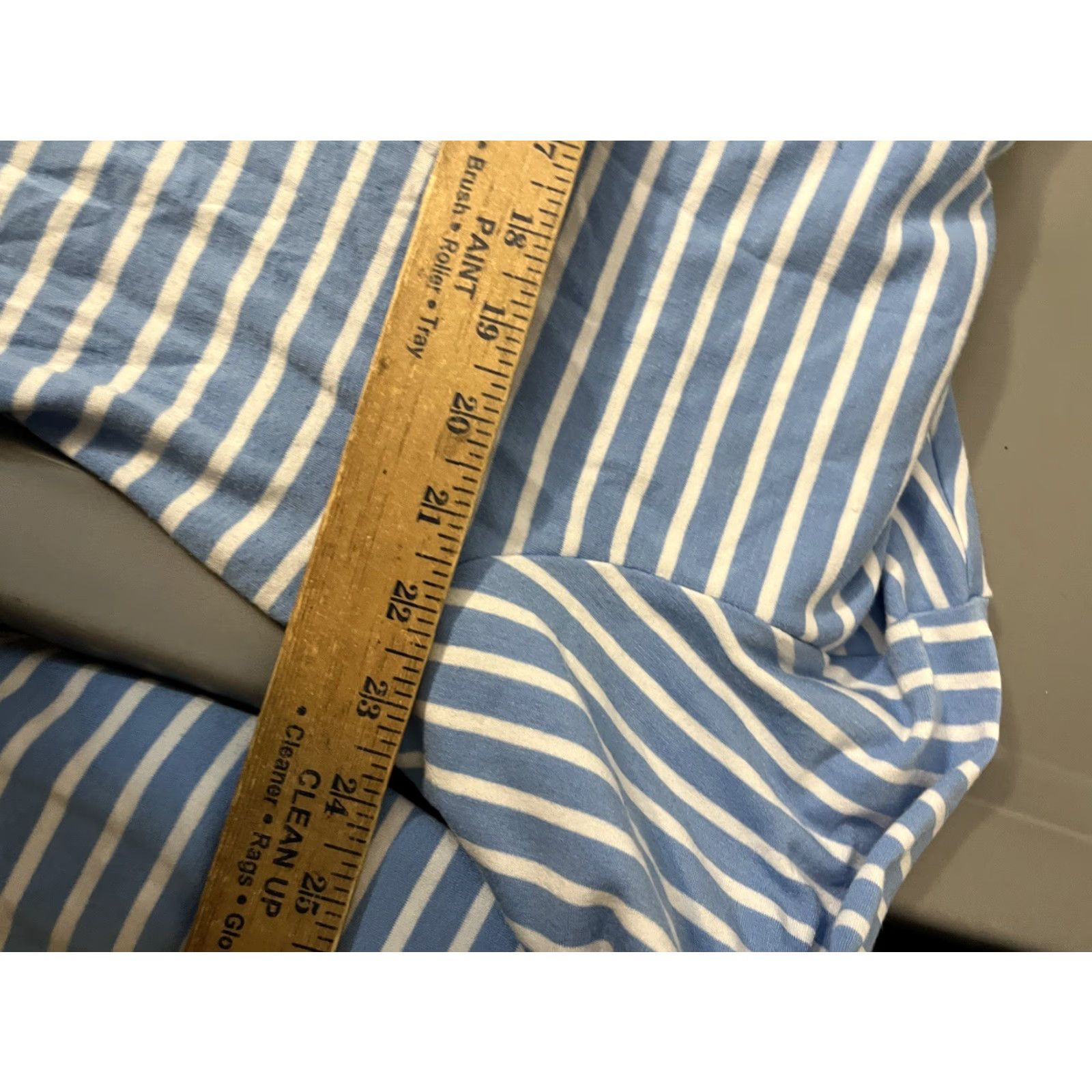 Vintage RBX V Neck Hooded Sweatshirt Women’s XXL Blue Striped Mid Pocket Logo Pullover Casual Sports Sweatshirt Womens 2XL Size XXL / US 16-18 / IT 52-54 - 5 Thumbnail