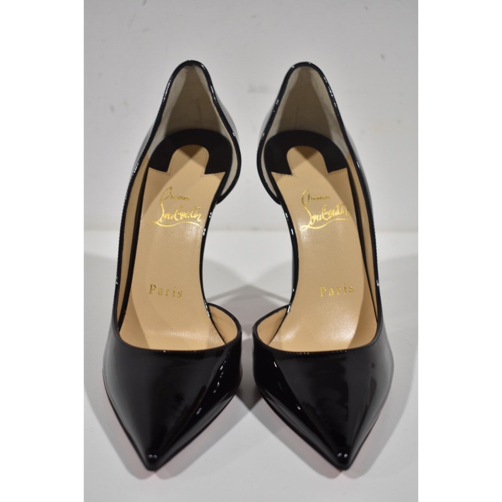 Christian Louboutin Christian Louboutin Iriza 100 Black Patent Leather Classic Size US 7.5 / IT 37.5 - 5 Thumbnail