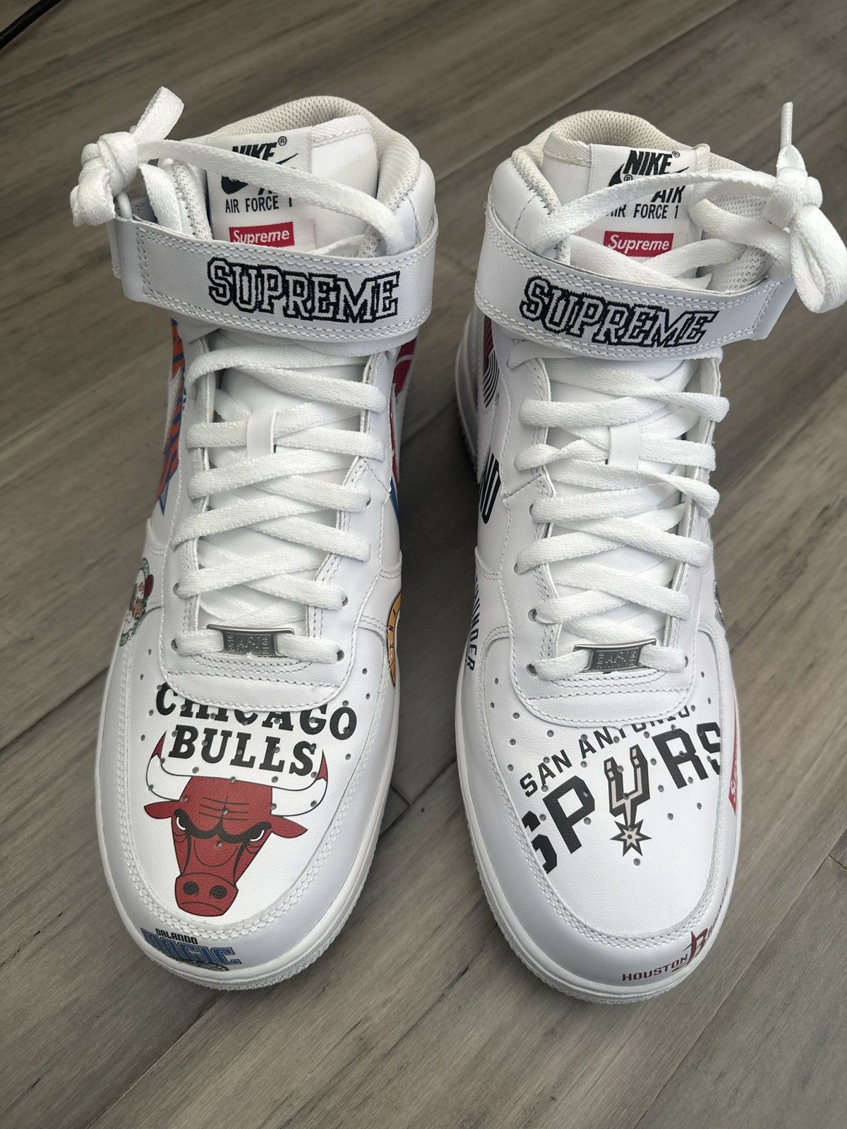 Nike × Supreme SUPREME X NIKE X NBA Air Force 1 Size US 13 / EU 46 - 5 Thumbnail