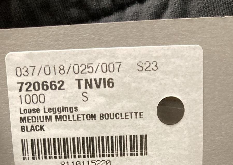 Balenciaga o1in1g1024 Loose Leggings in Black Size 26" / US 2 / IT 38 - 6 Thumbnail