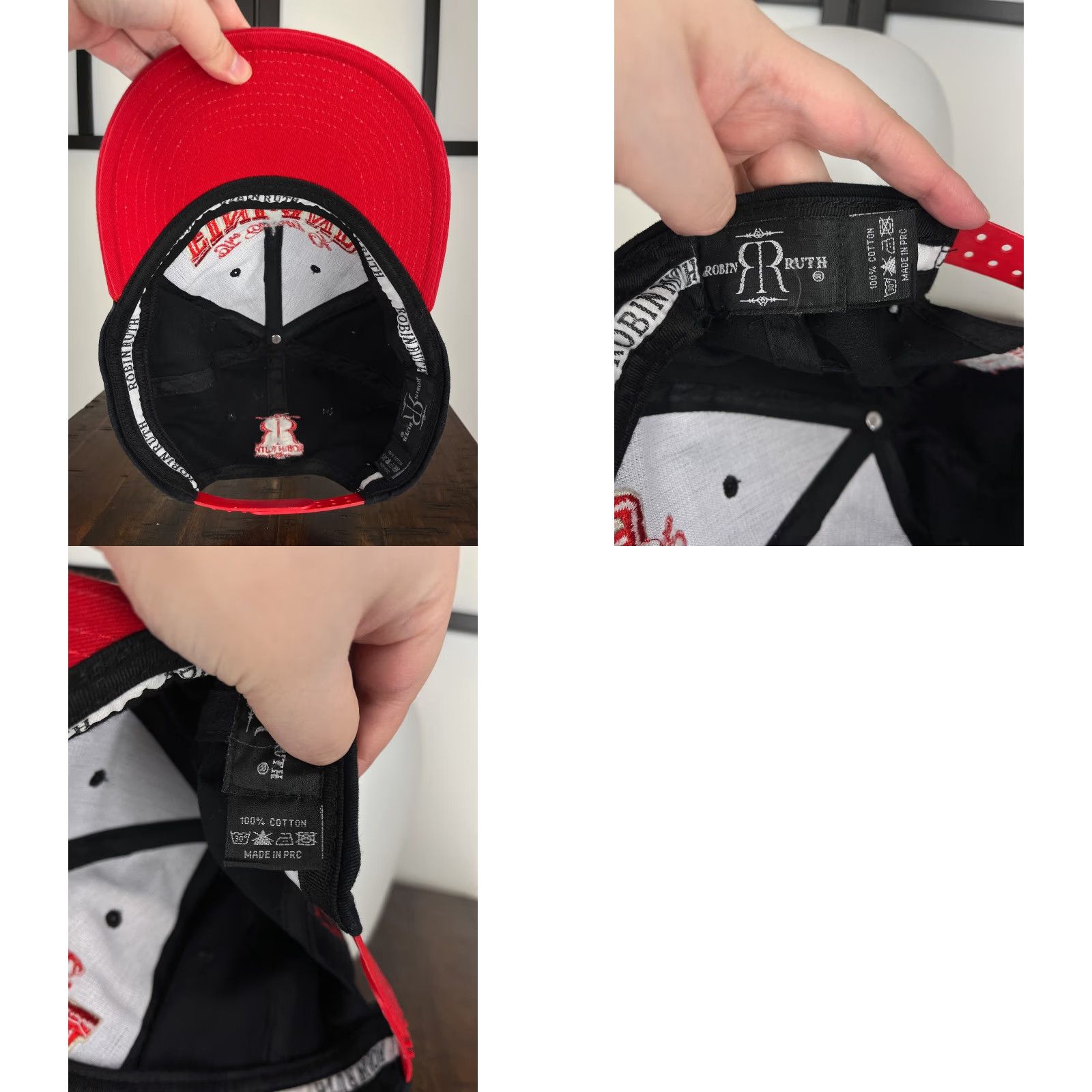 Vintage The Country Of Finland Cap Adult Red Black Cotton Limited Edition Size ONE SIZE - 9 Thumbnail