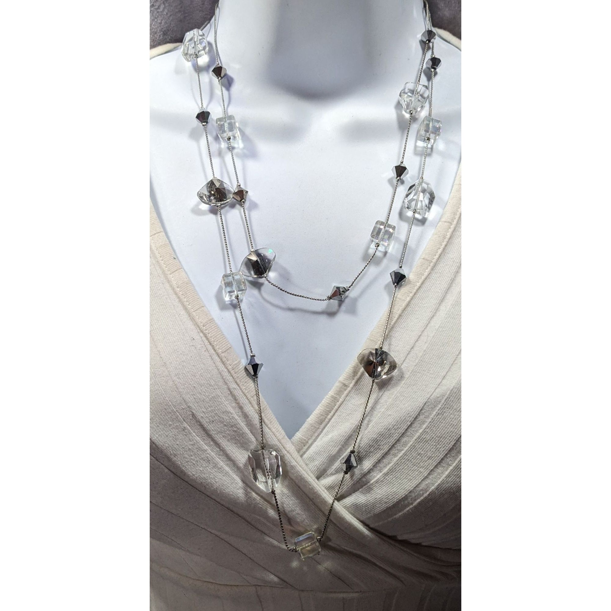 Other Premier Designs Sparkly Glass Cube Station Necklace Size ONE SIZE - 6 Thumbnail