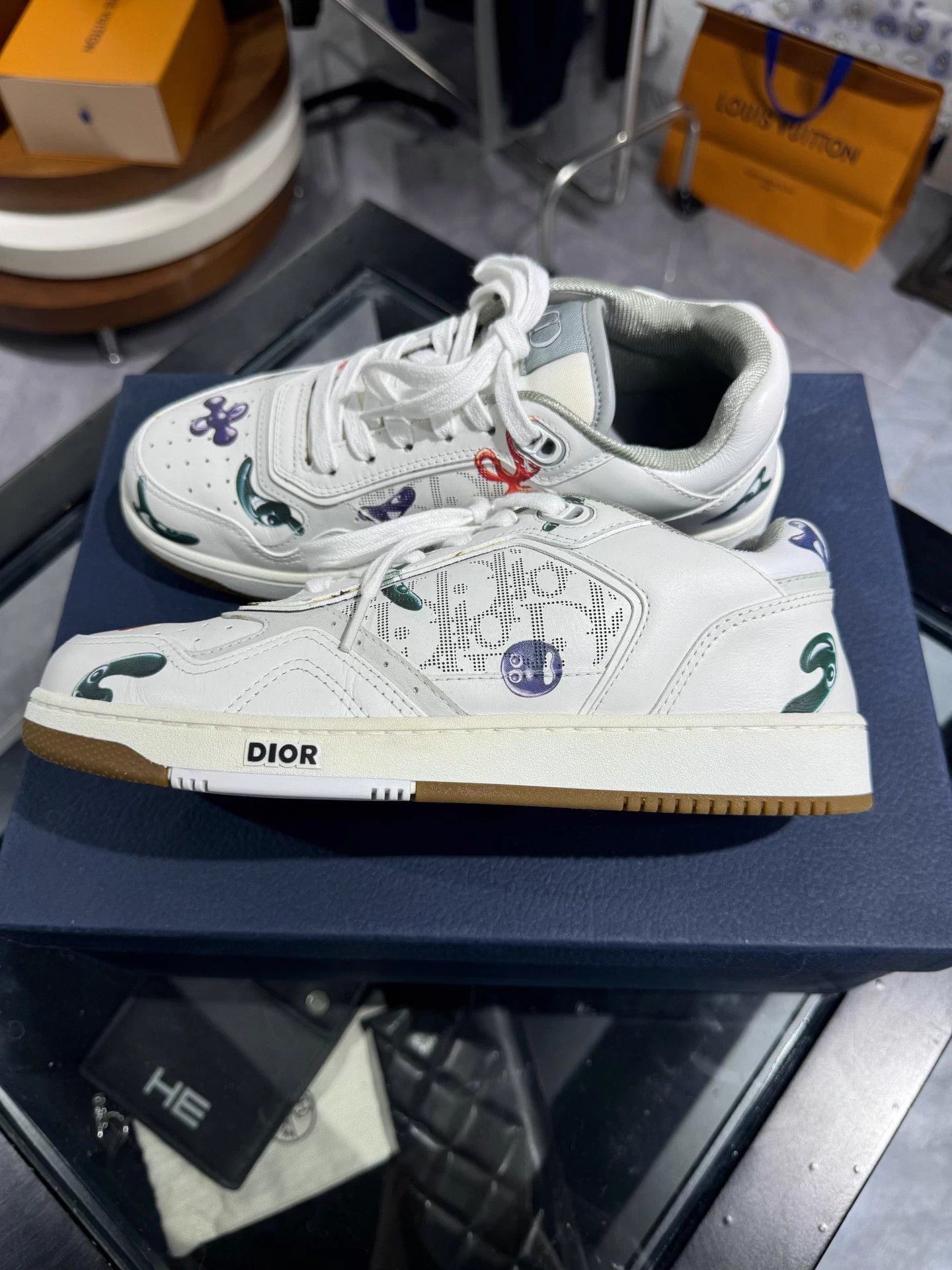 Dior Dior Kenny collaboration b27 elf graffiti sneakers/sneakers Size US 6 / EU 39 - 2 Thumbnail