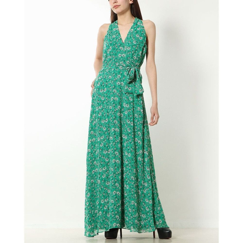 Other Chetta B Sleeveless Green Floral Maxi Dress Size 12 Size XL / US 12-14 / IT 48-50 - 1 Thumbnail