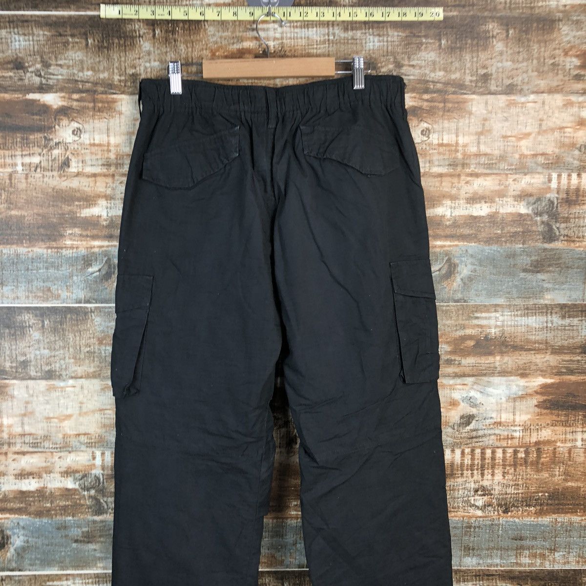Japanese Brand DL Japanese Brand Dark Blue Cargo Multipocket Pants #C642 Size US 31 - 14 Thumbnail