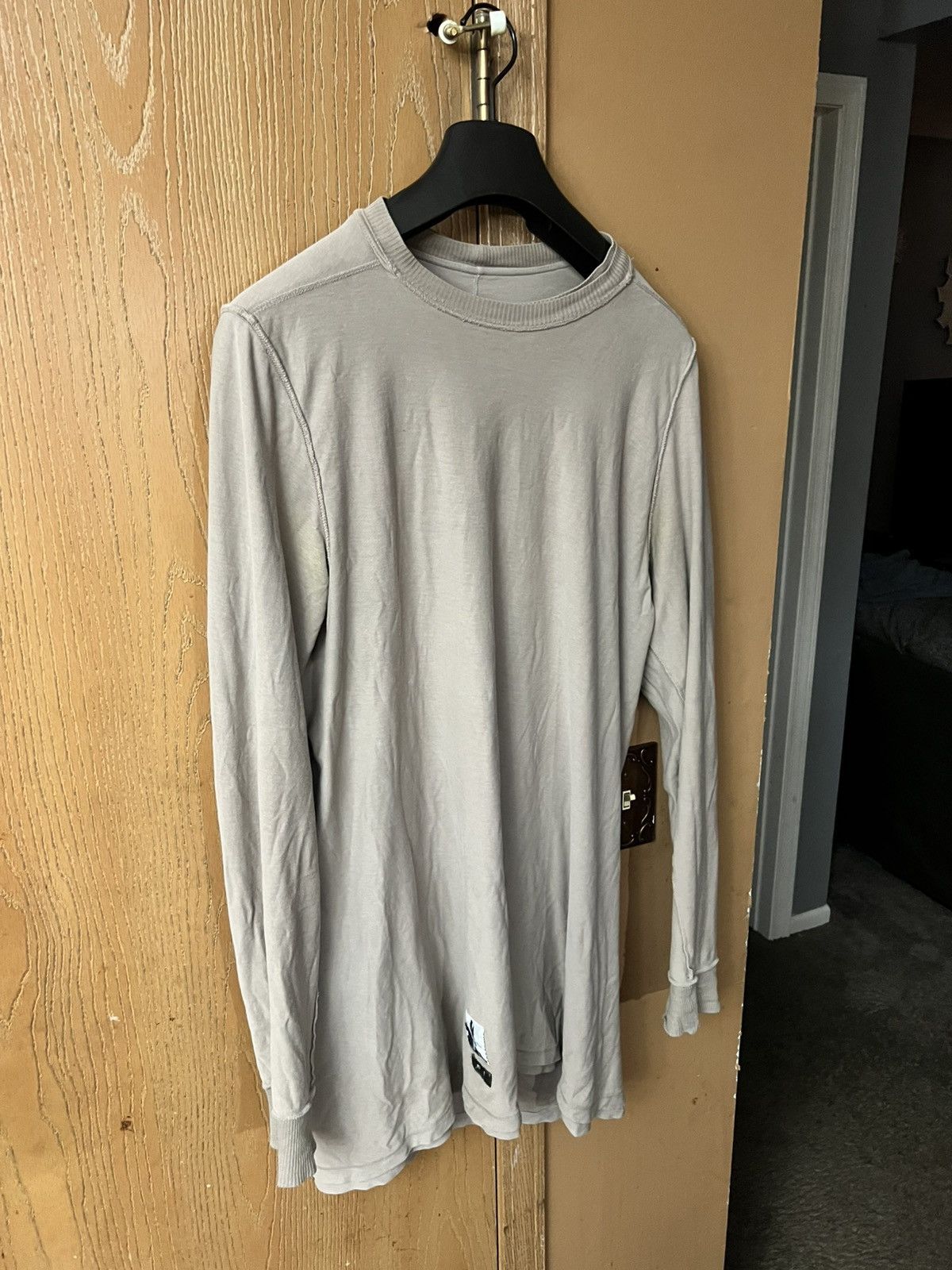 トップス Rick Owens double long sleeve T drkshdw Rick Owens Double long-sleeve T-shirt | Brown | FARFETCH