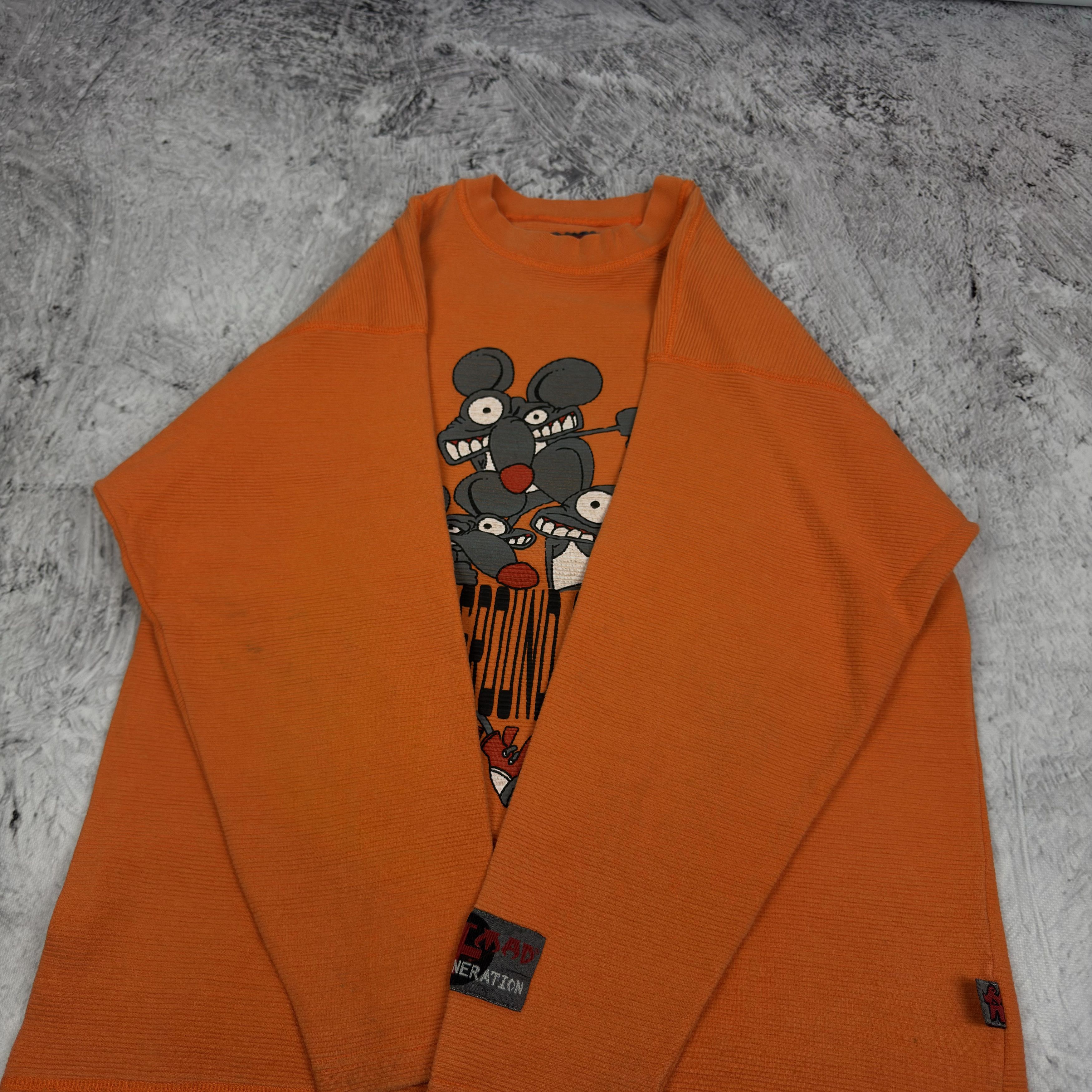 Vintage Bad+Mad Next Generation Undaground Gangstas Sweatshirt Size US S / EU 44-46 / 1 - 4 Thumbnail