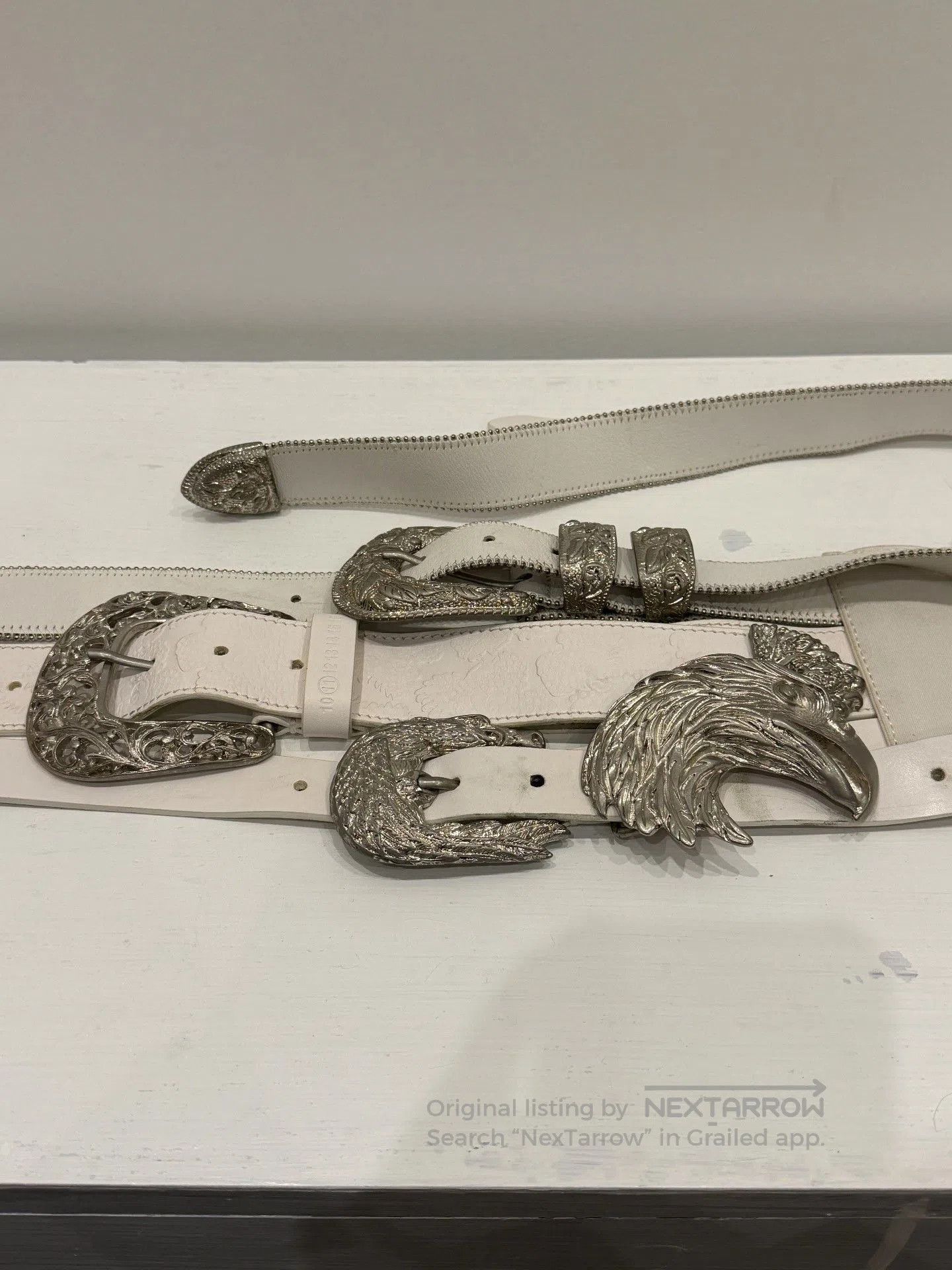 Maison Margiela Maison Margiela Eagle Carved Belt. Size ONE SIZE - 5 Thumbnail