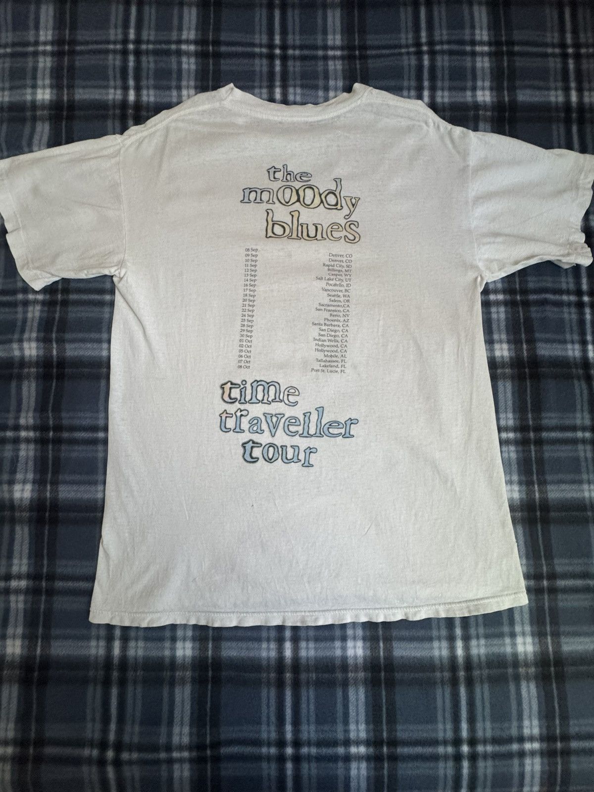 Brockum Vintage Moddy Blues Time Traveler 1994 Tour Shirt Size US L / EU 52-54 / 3 - 10 Thumbnail