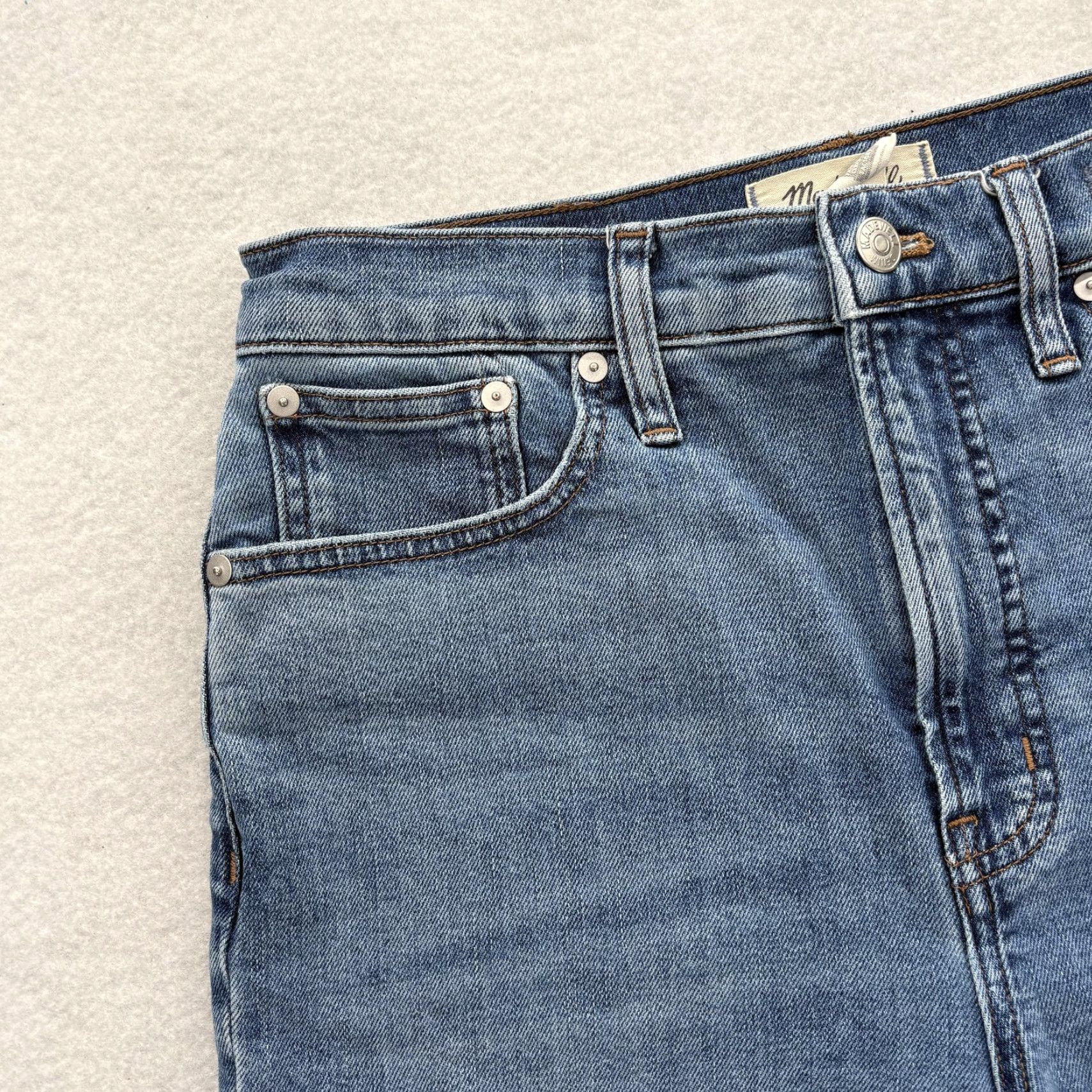 Madewell VINTAGE Madewell The Perfect Vintage Jean Womens 27 Blue High Rise Slim Straight Denim Jeans Women 27 Blue Slim Straight Size 27" / US 4 / IT 40 - 3 Thumbnail