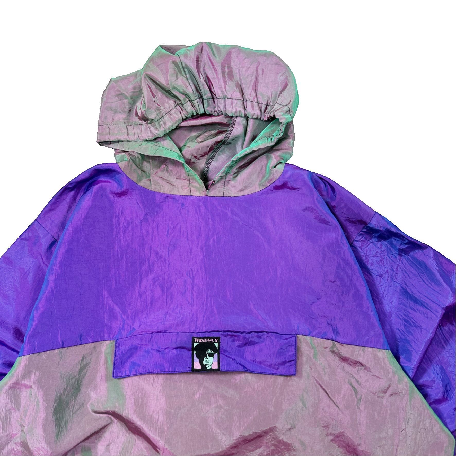 Vintage Vintage 90s Wise Guys Fluorescent Light Pullover Windbreaker Size US L / EU 52-54 / 3 - 2 Thumbnail