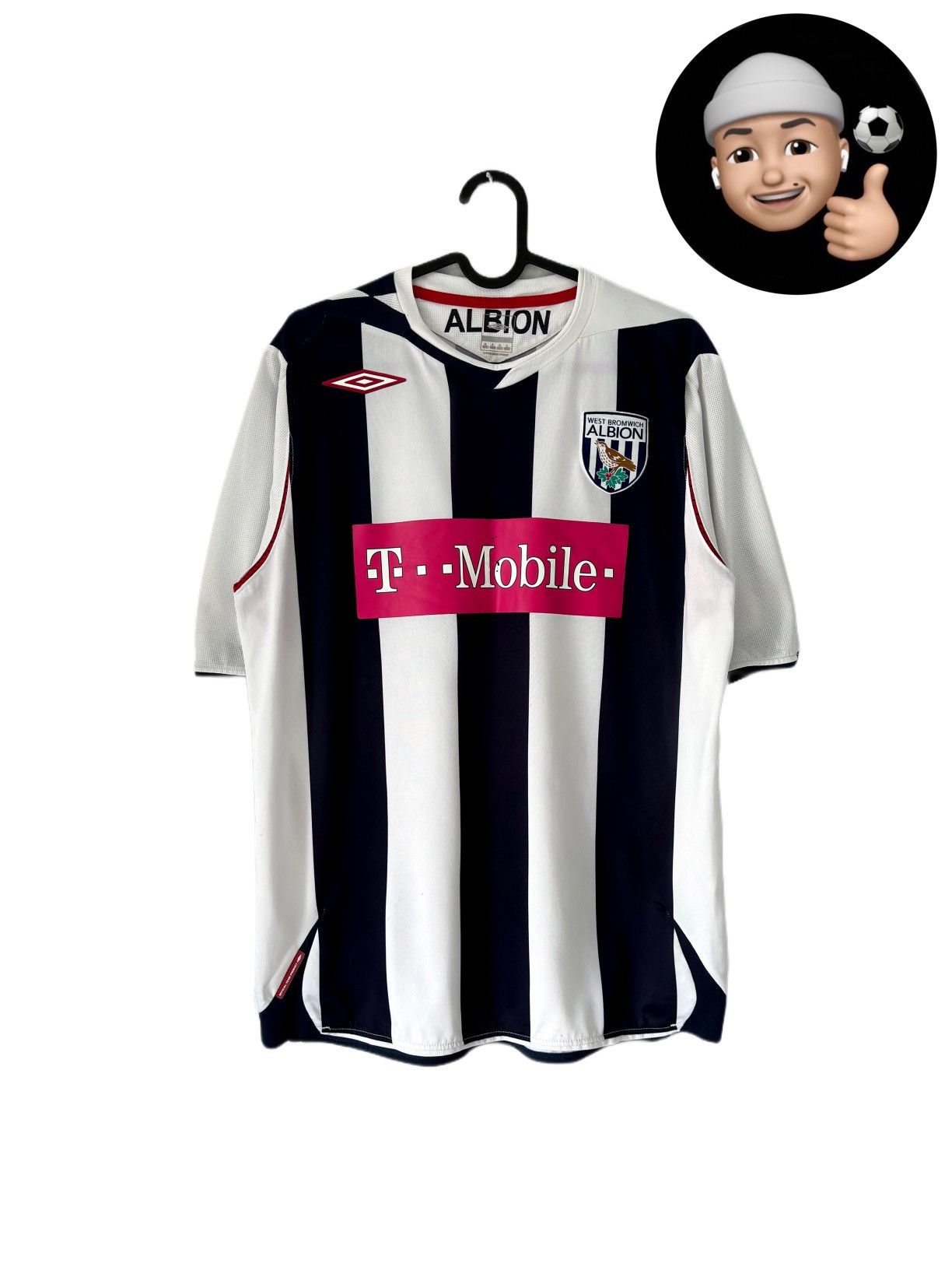 Umbro × Vintage 2006 2007 West Bromwich Umbro Vintage Home Kit Soccer Jersey Size US M / EU 48-50 / 2 - 1 Thumbnail