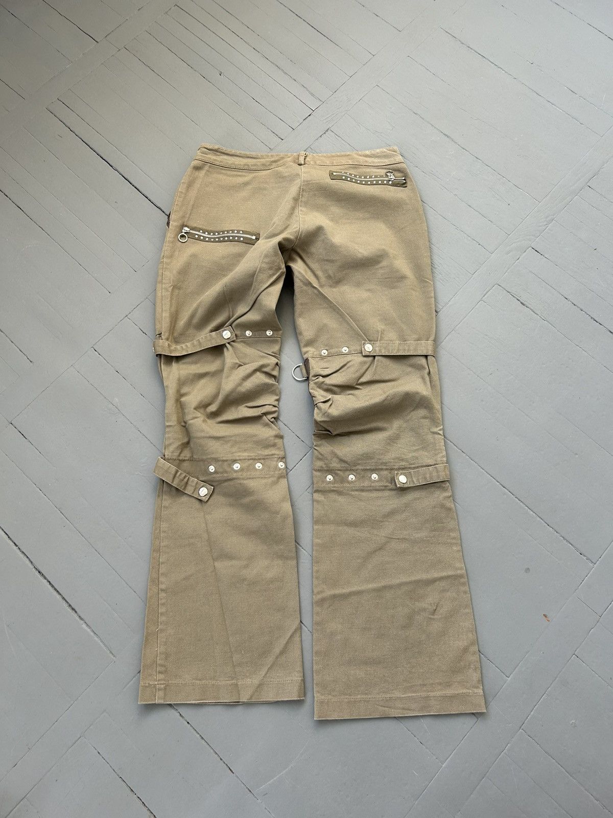 Japanese Brand × Vintage Japanese style multi pocket cargo pants vintage Size 27" / US 4 / IT 40 - 5 Thumbnail