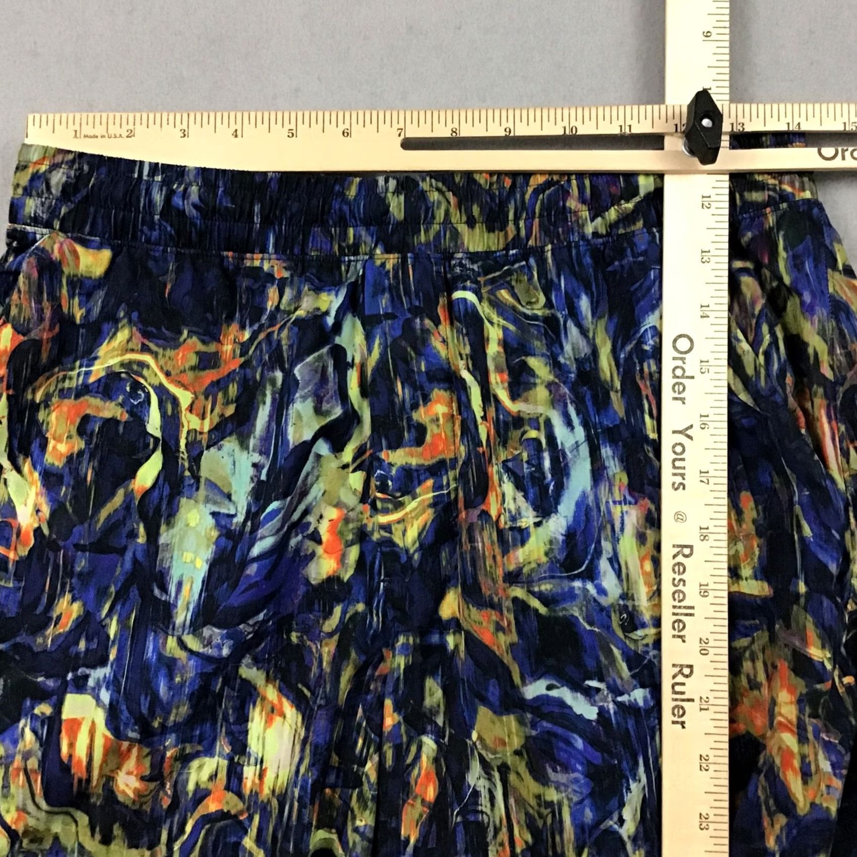 Lululemon Lululemon Shorts Men L Hyper Flow Pace Breaker Blue Geometric Drawstring Pockets Athletic Running L Size US 33 - 5 Thumbnail
