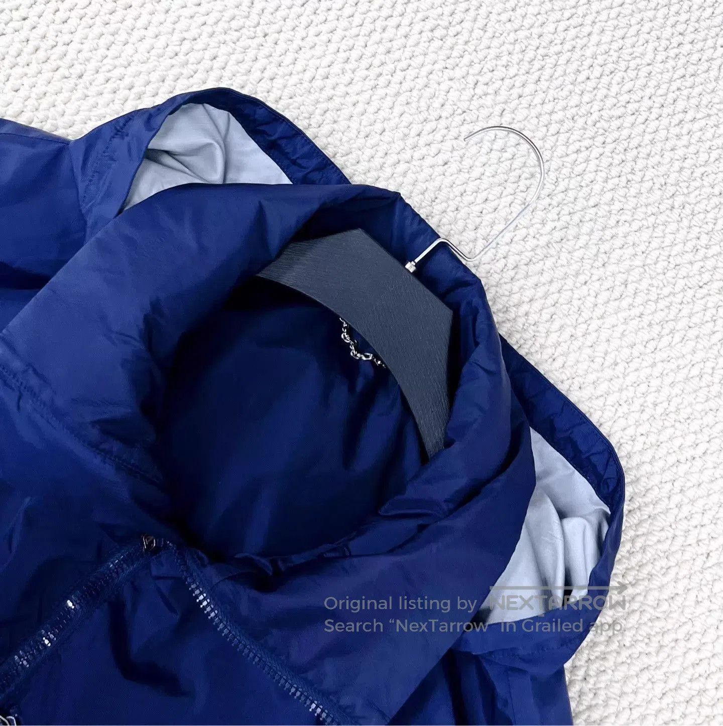 Louis Vuitton Blue Long Hooded Coat with Pockets - Size M. Size US M / EU 48-50 / 2 - 3 Thumbnail