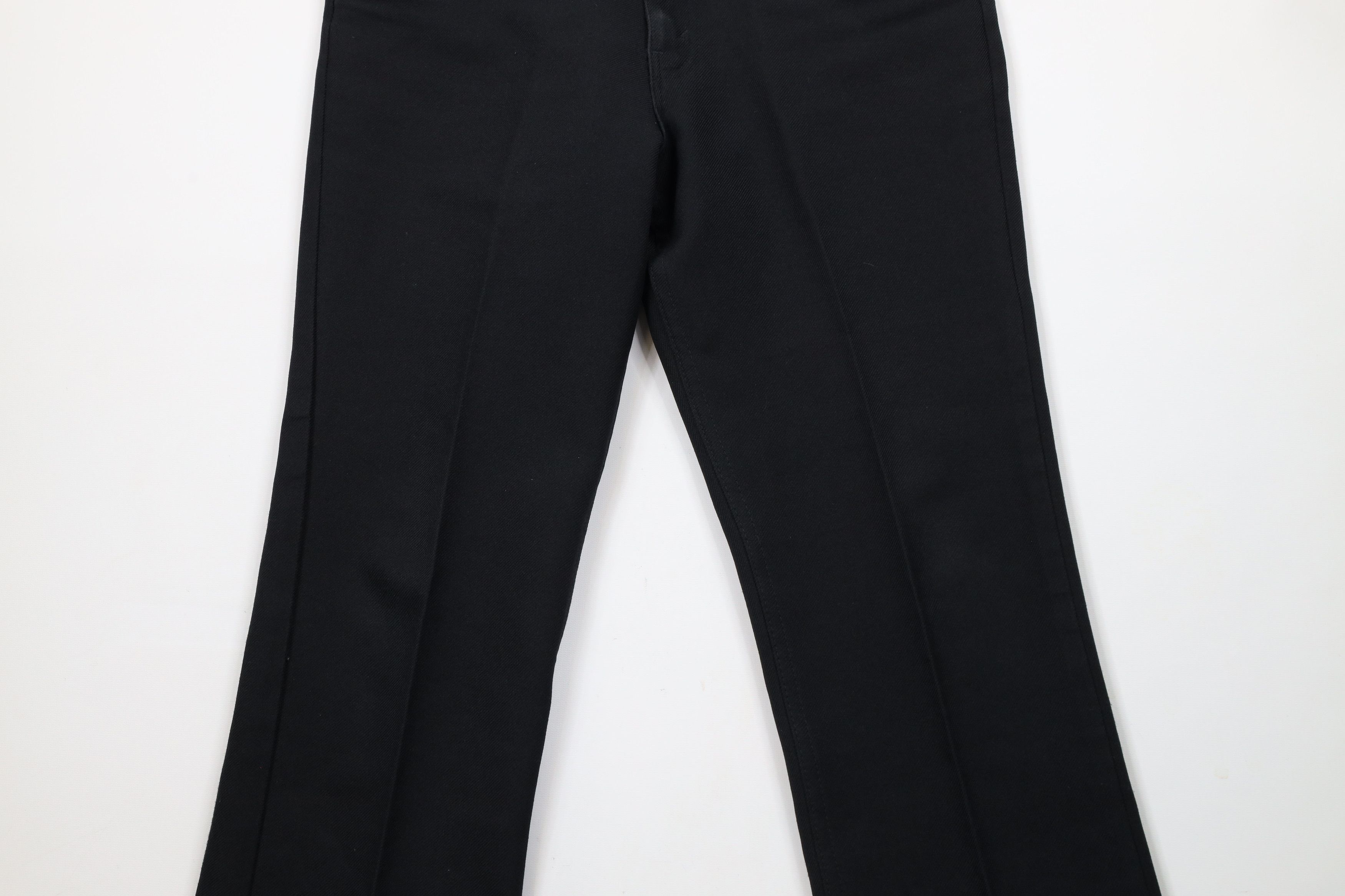 Levi's × Vintage Vintage 70s Levis Knit Flared Bootcut Chino Pants Black USA Size US 32 / EU 48 - 3 Thumbnail