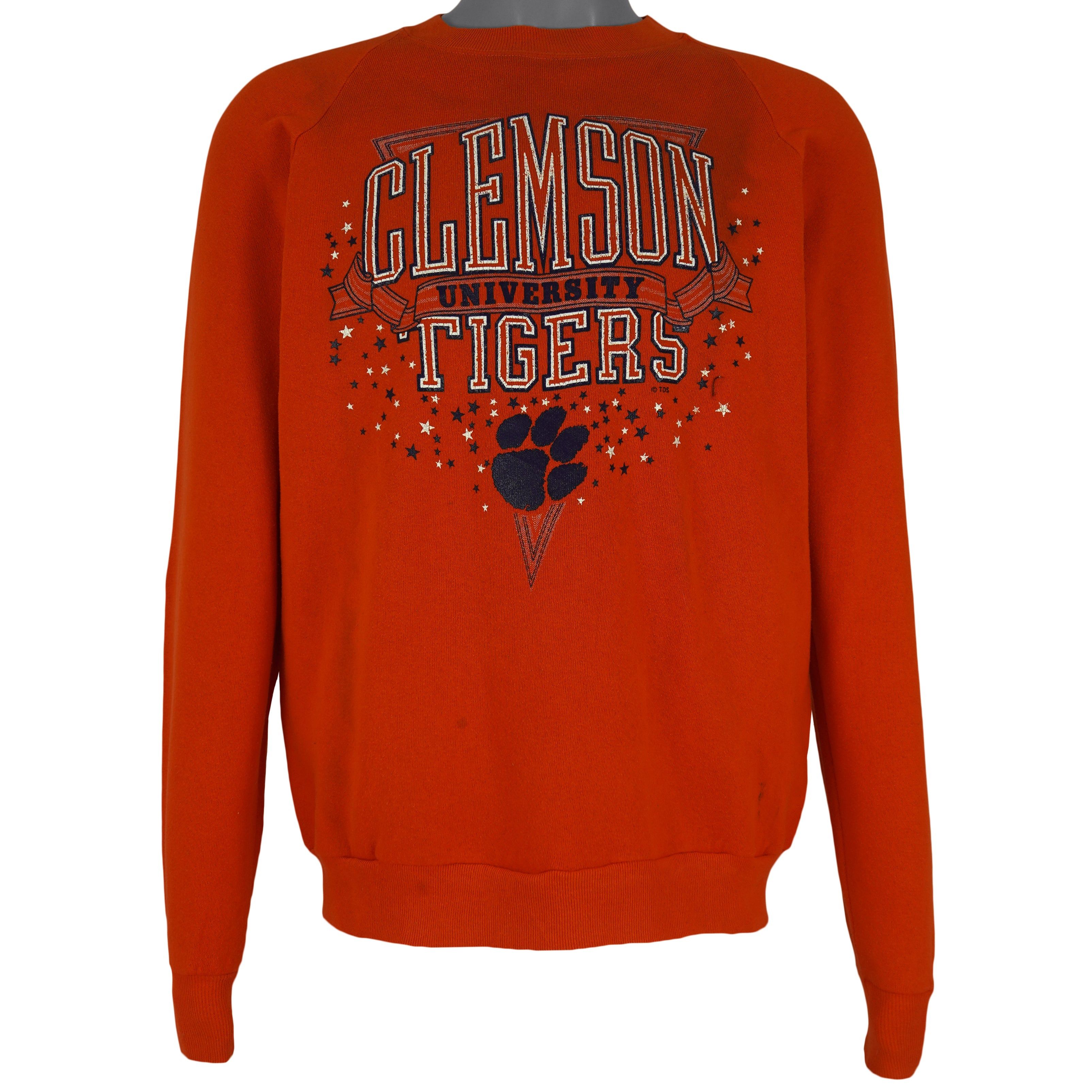 NCAA - Clemson Tigers Crew Neck Sweatshirt 1990s