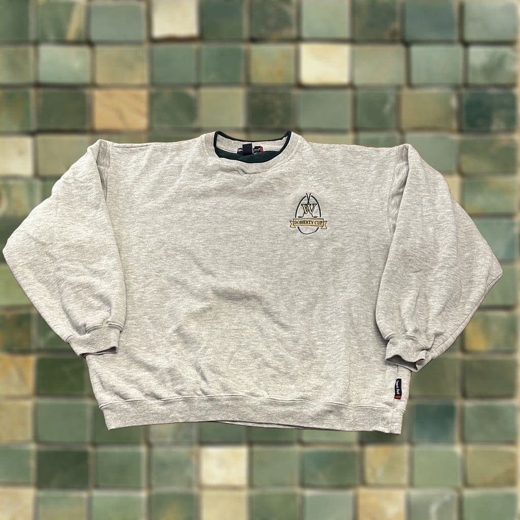 Vintage VINTAGE Cambridge University Doherty Cup Golf Sweatshirt Gray Adult Large Russell Mens Size US L / EU 52-54 / 3 - 1 Thumbnail