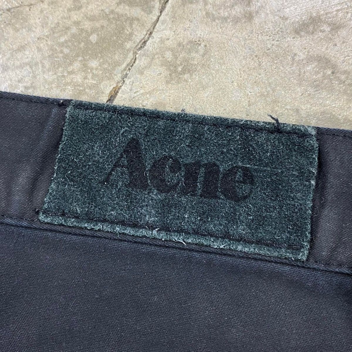 Acne Studios ROC Force Black Slim Straight Denim Jeans Size US 31 - 13 Thumbnail