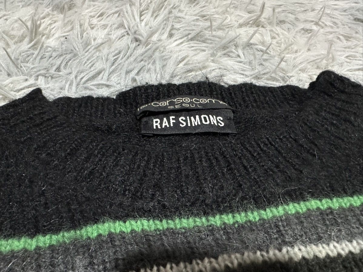 Raf Simons 🔥Raf Simons 10 Corso Como Striped Mohair Wool Sweater Size US M / EU 48-50 / 2 - 4 Thumbnail