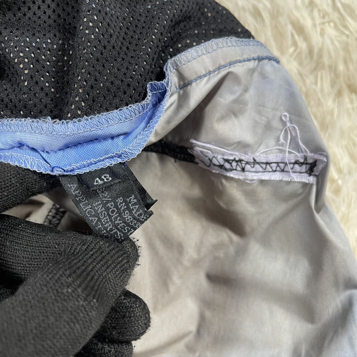 Prada Prada S/S 2000- Blue Tie Dye Tech Nylon Pants 2 in 1 Shorts Size US 36 / EU 52 - 8 Thumbnail