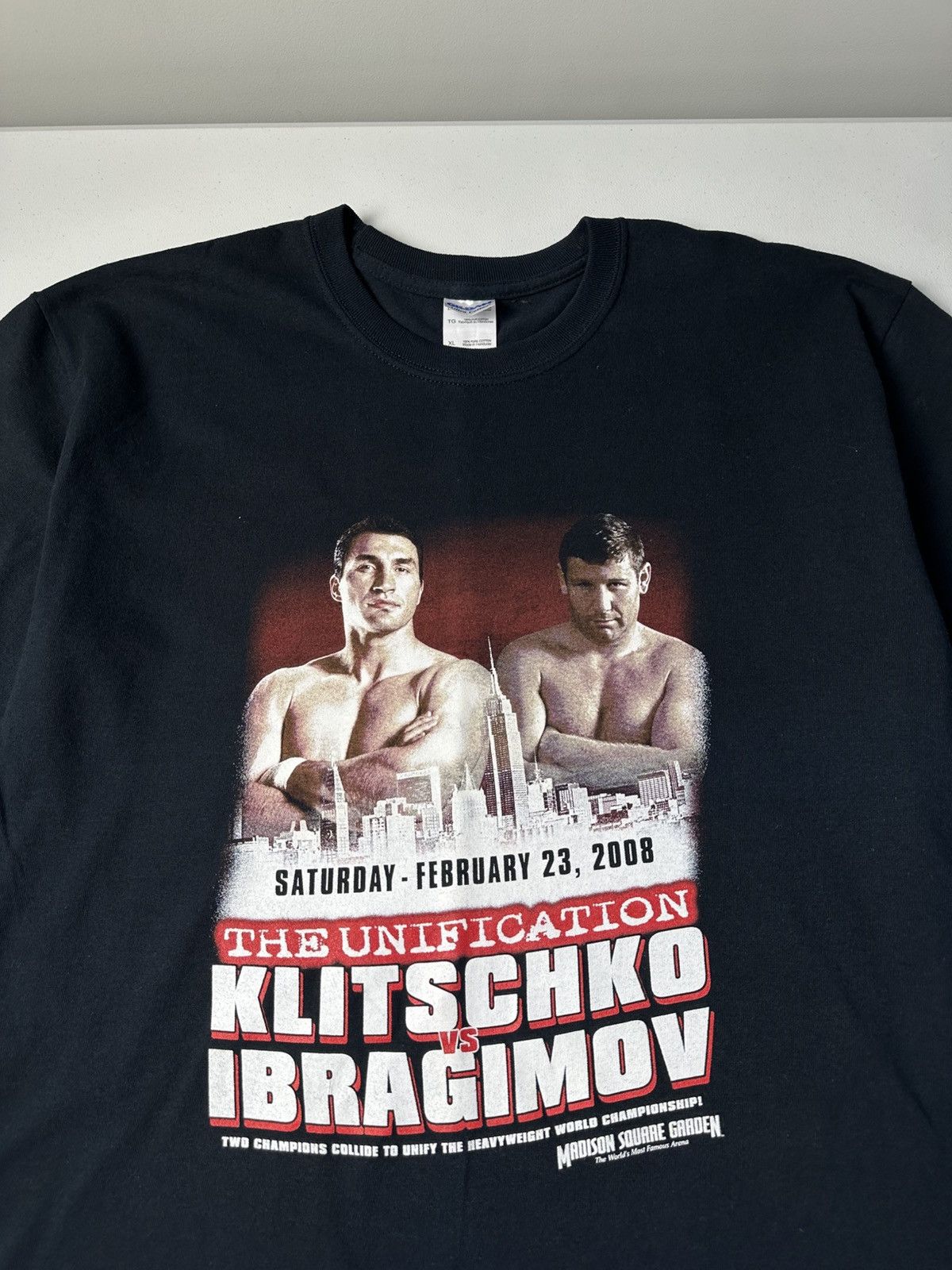 Band Tees Vintage 2008 Klitchko vs Ibragimov Boxig Tee Size US XL / EU 56 / 4 - 6 Thumbnail
