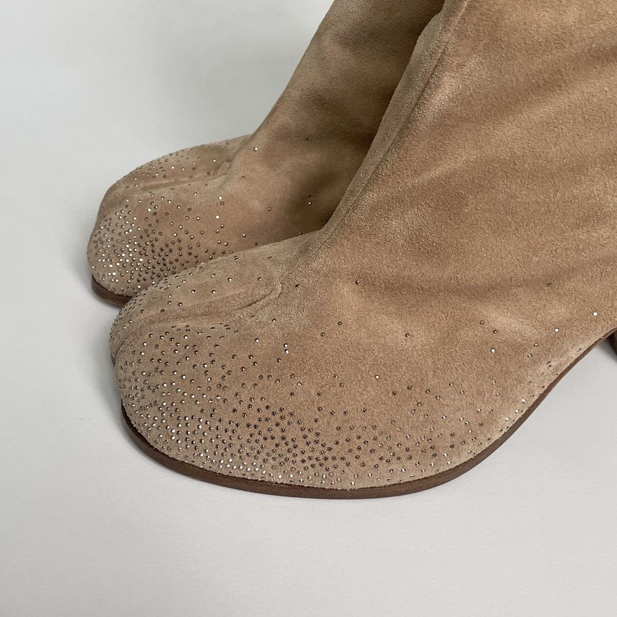 Maison Margiela Late 2000s Rhinestone Toe Tabi Boots Size US 9.5 / IT 39.5 - 6 Thumbnail