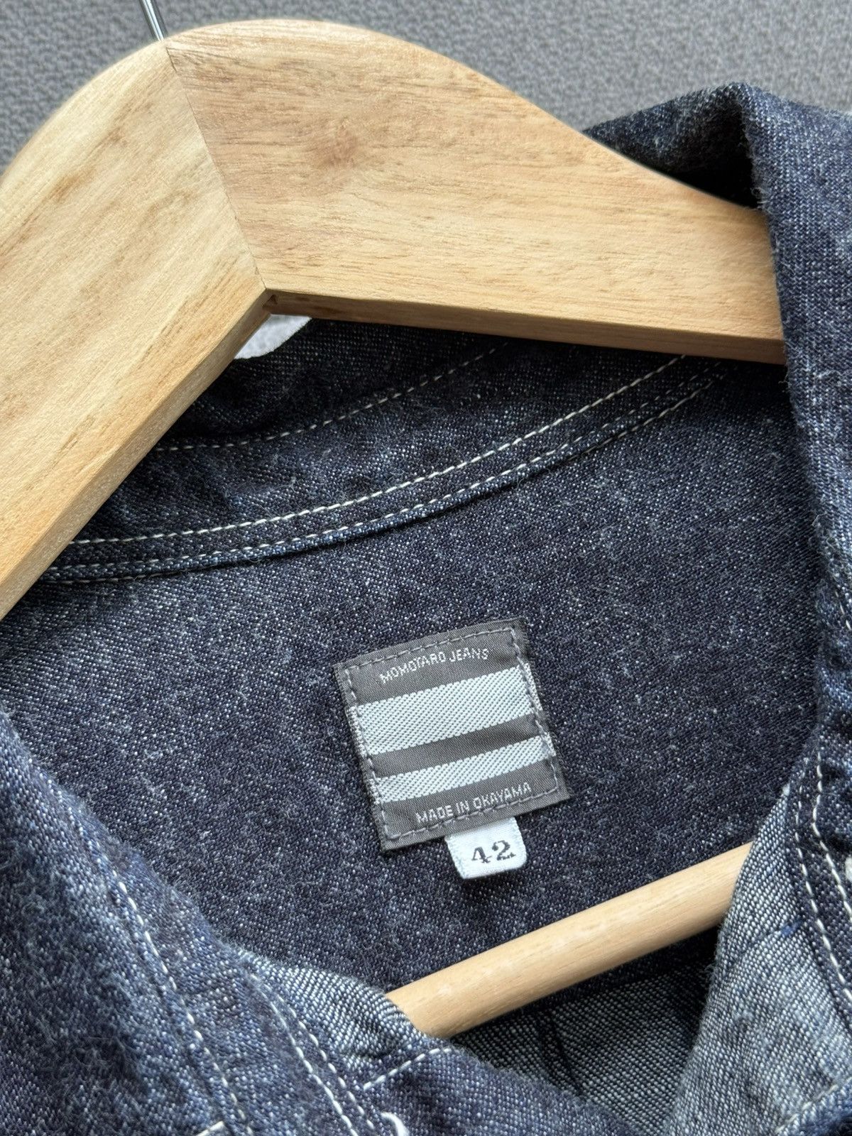 Momotaro Jeans Momotaro Jeans Okayama Selvedge Japanese 🇯🇵 Denim Overshirt Size US L / EU 52-54 / 3 - 4 Thumbnail