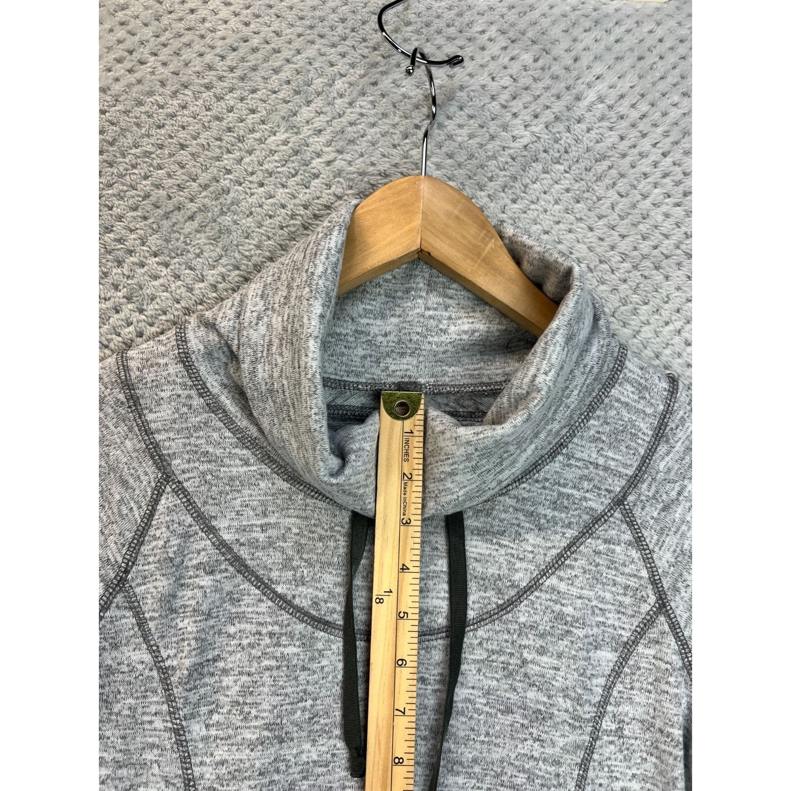 Kuhl Kuhl Womens Lea Dress Sweater XS Heather Gray Cowl Neck Size XS / US 0-2 / IT 36-38 - 14 Thumbnail