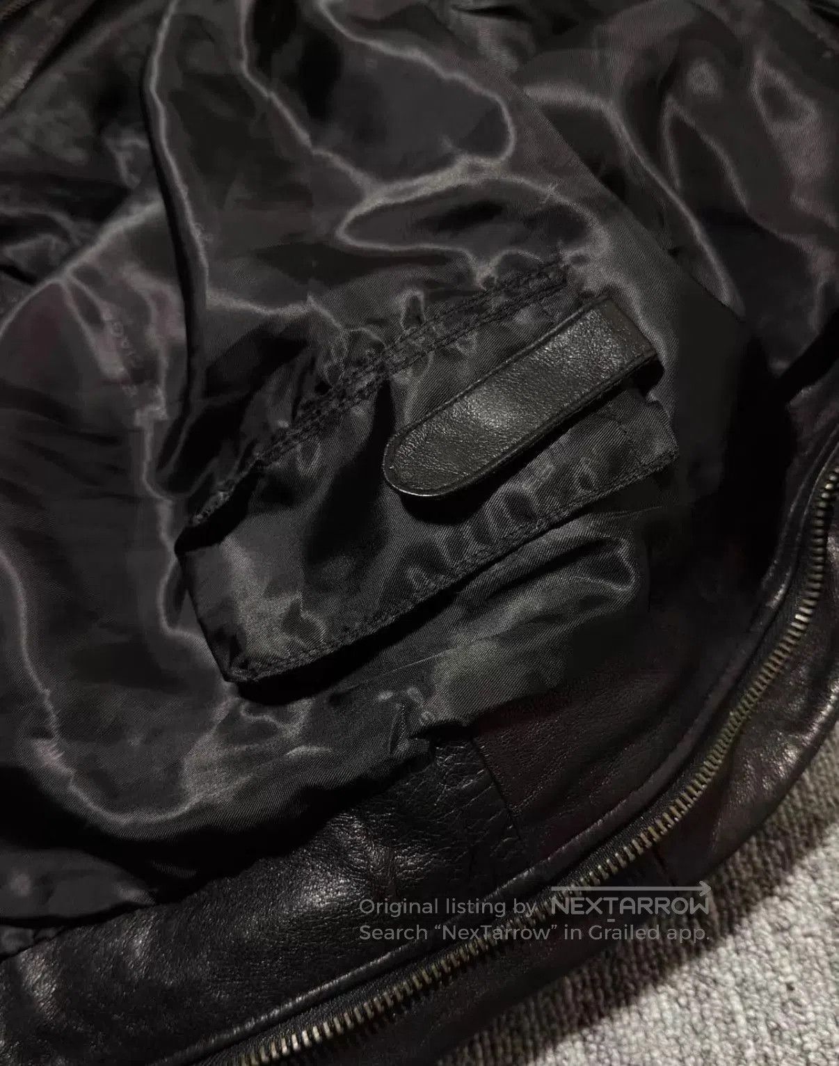 Balenciaga Black Leather Jacket with Zip Closure and Pockets . Size US L / EU 52-54 / 3 - 3 Thumbnail
