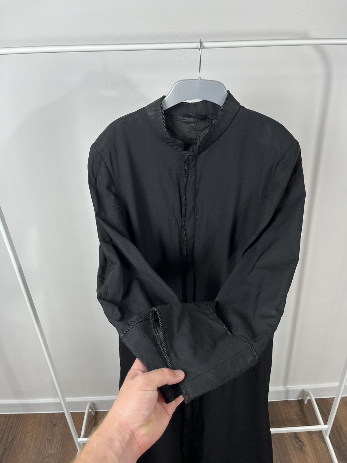 Vintage Antique Vintage Black Long Robe Coat Hidden Placket Size US M / EU 48-50 / 2 - 7 Thumbnail