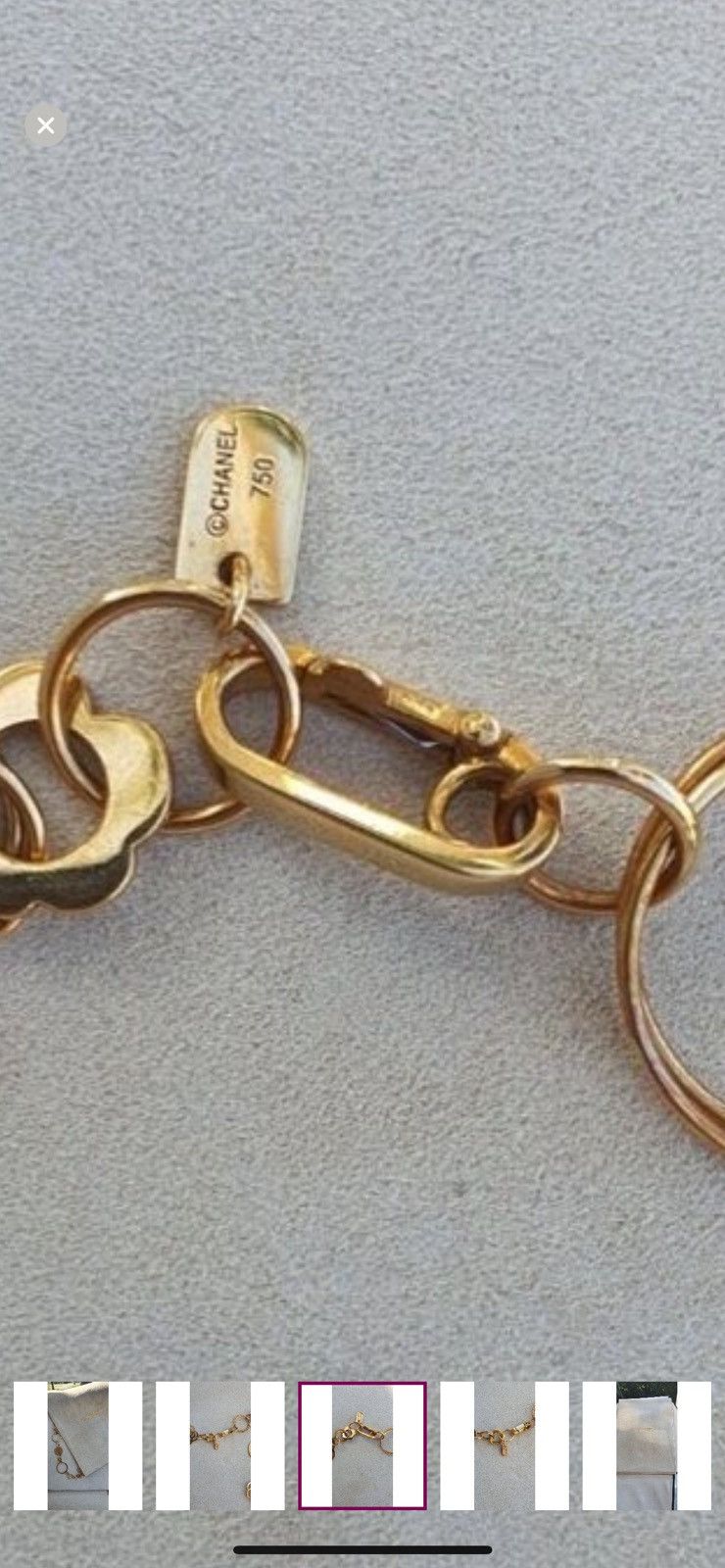 Chanel Chanel Camilla Flower Link 18 K Yellow Gold Necklace Size ONE SIZE - 10 Thumbnail