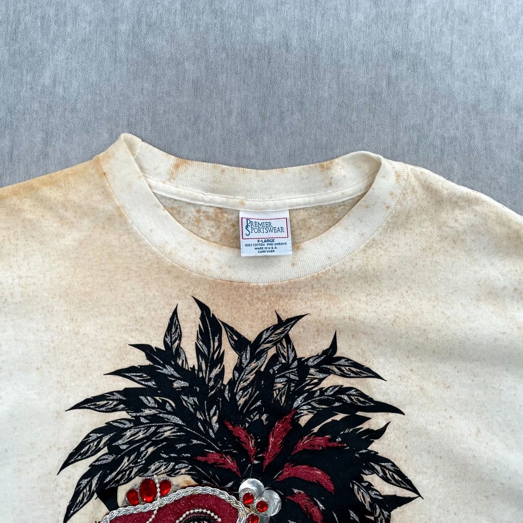Vintage VINTAGE Mardi Gras Shirt XL Womens New Orleans Carnival Art Glitter Ladies 80s Size XL / US 12-14 / IT 48-50 - 3 Thumbnail