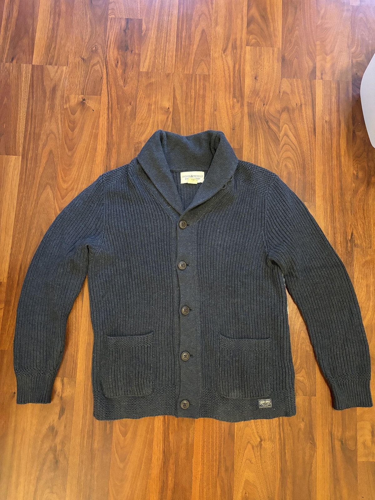 Denim & Supply Ralph Lauren Distressed flag cardigan Size US M / EU 48-50 / 2 - 2 Thumbnail