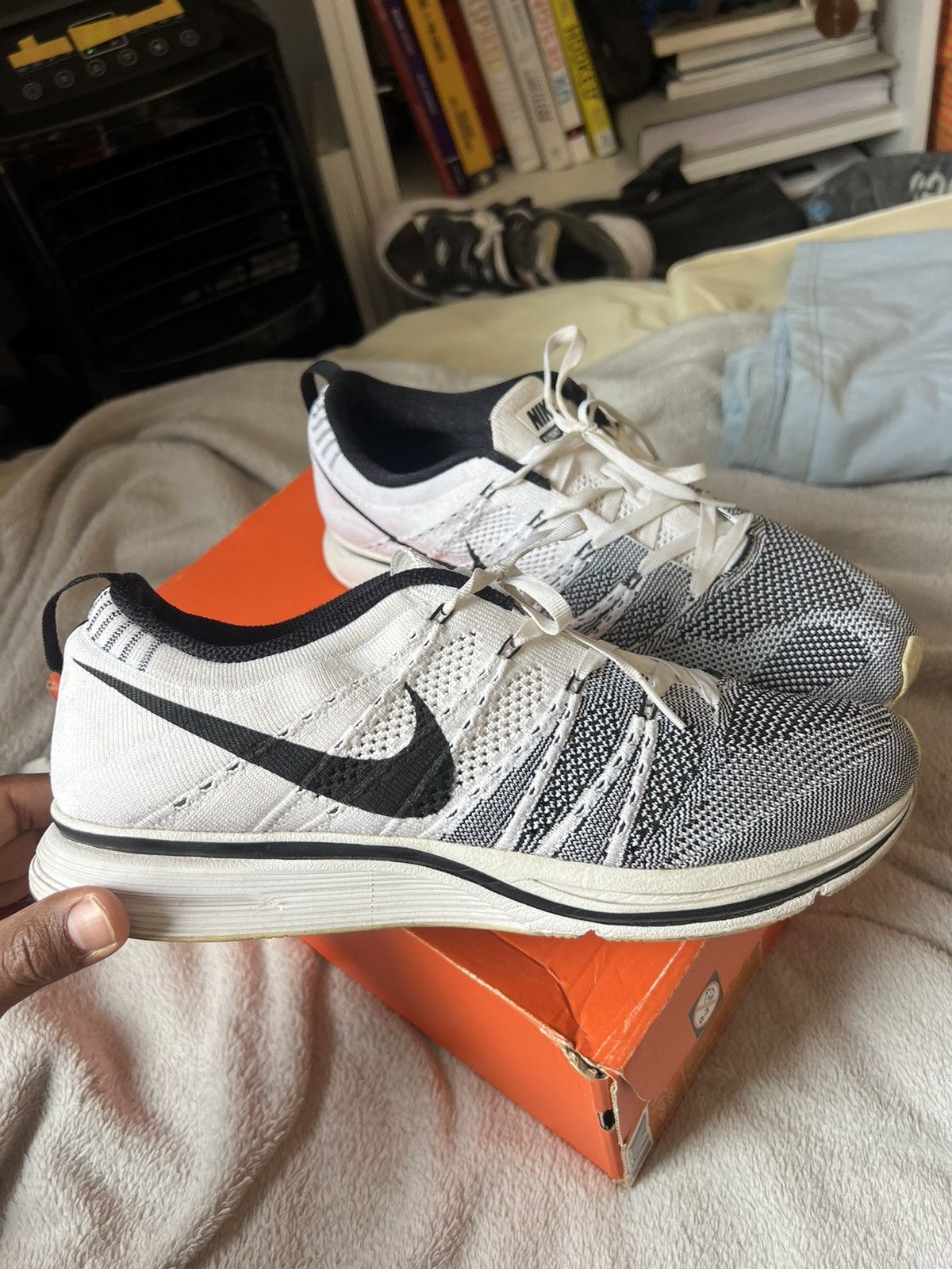 Nike Nike Flyknit Trainer White padded Grailed