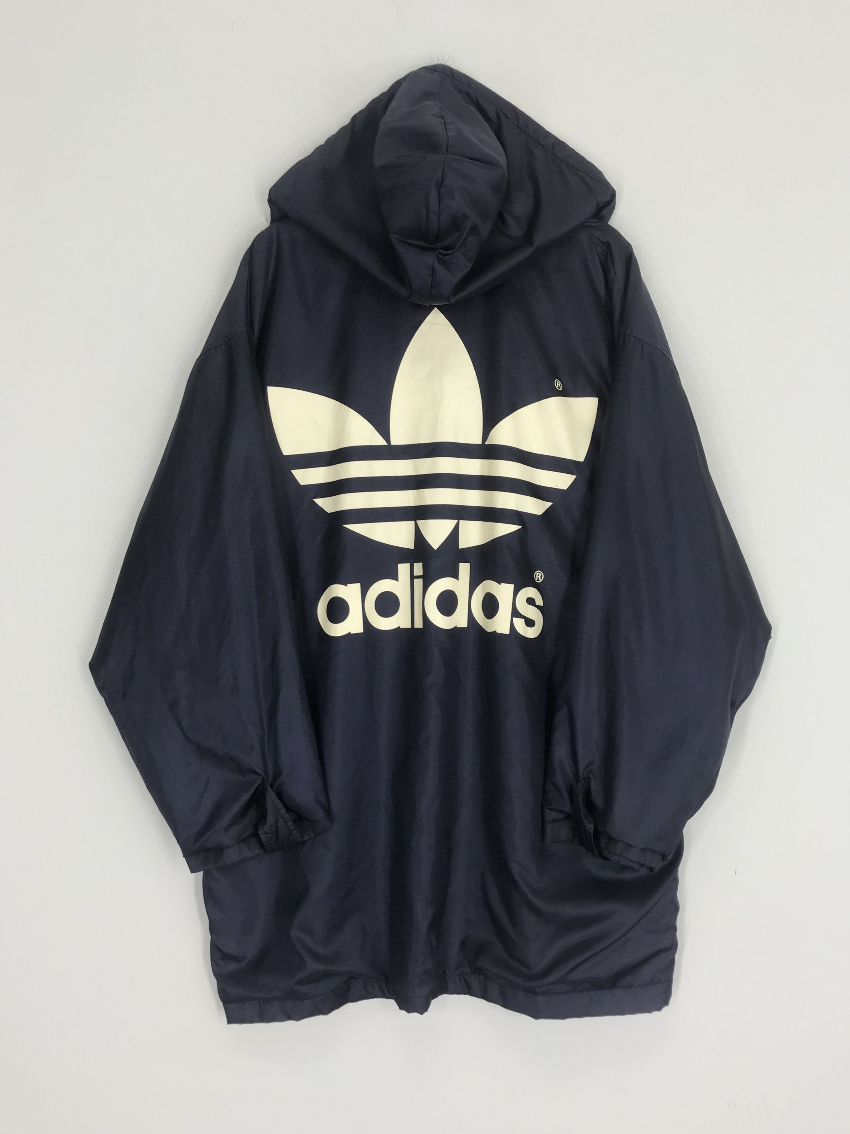 Adidas Vintage Adidas Trefoil Sherpa Long Jacket Hoodie Size US L / EU 52-54 / 3 - 1 Thumbnail