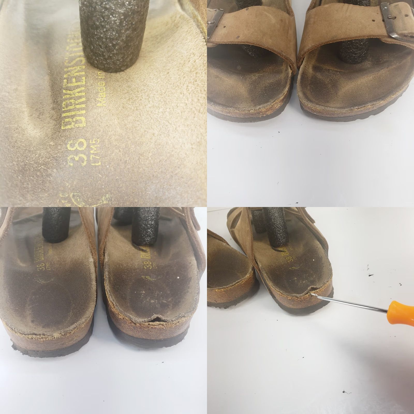 Birkenstock Birkenstock Arizona Sandals Tan Suede Size 38 Women 7 Buckle Flat Slide Unisex? No—Women Accessories? Size US 7 / IT 37 - 10 Thumbnail