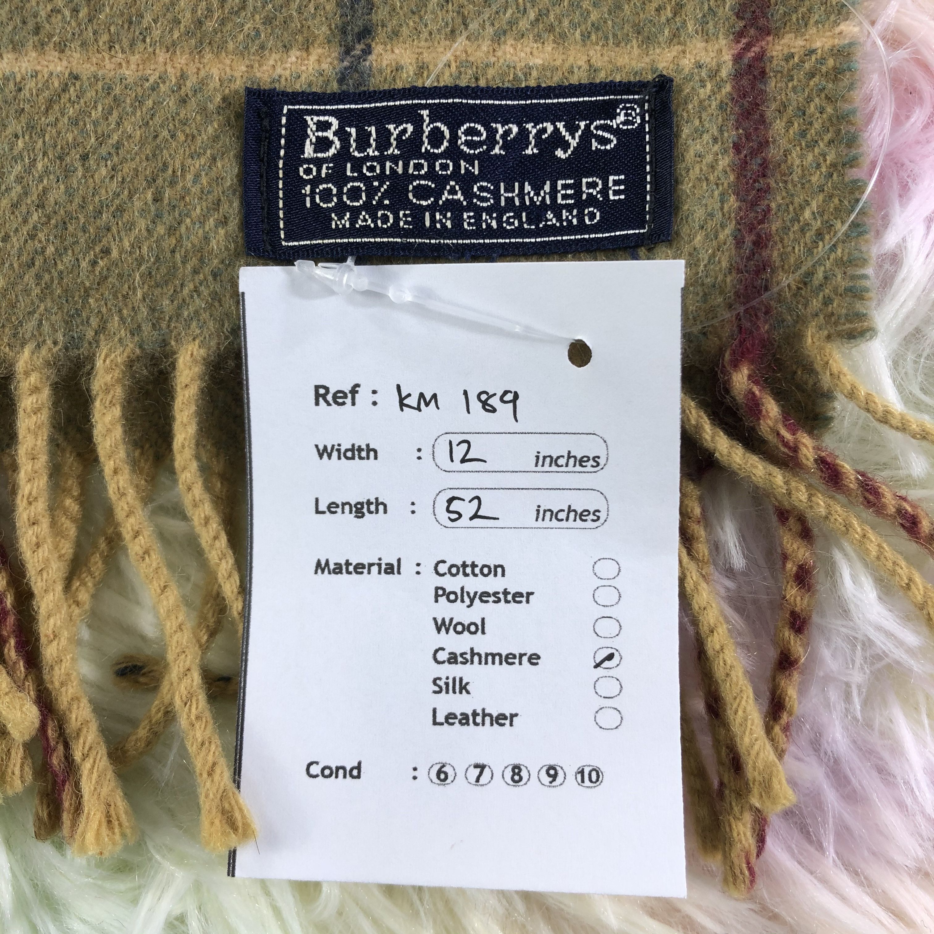 Burberry × Vintage Burberry Scarf / Muffler / Neckwear - KM189 Size ONE SIZE - 6 Thumbnail