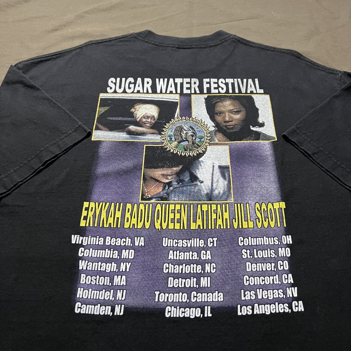 Rap Tees VTG SugarWaterFest Erykah Badu Latifah Jill Scott R&B Hiphop Size US XL / EU 56 / 4 - 6 Thumbnail